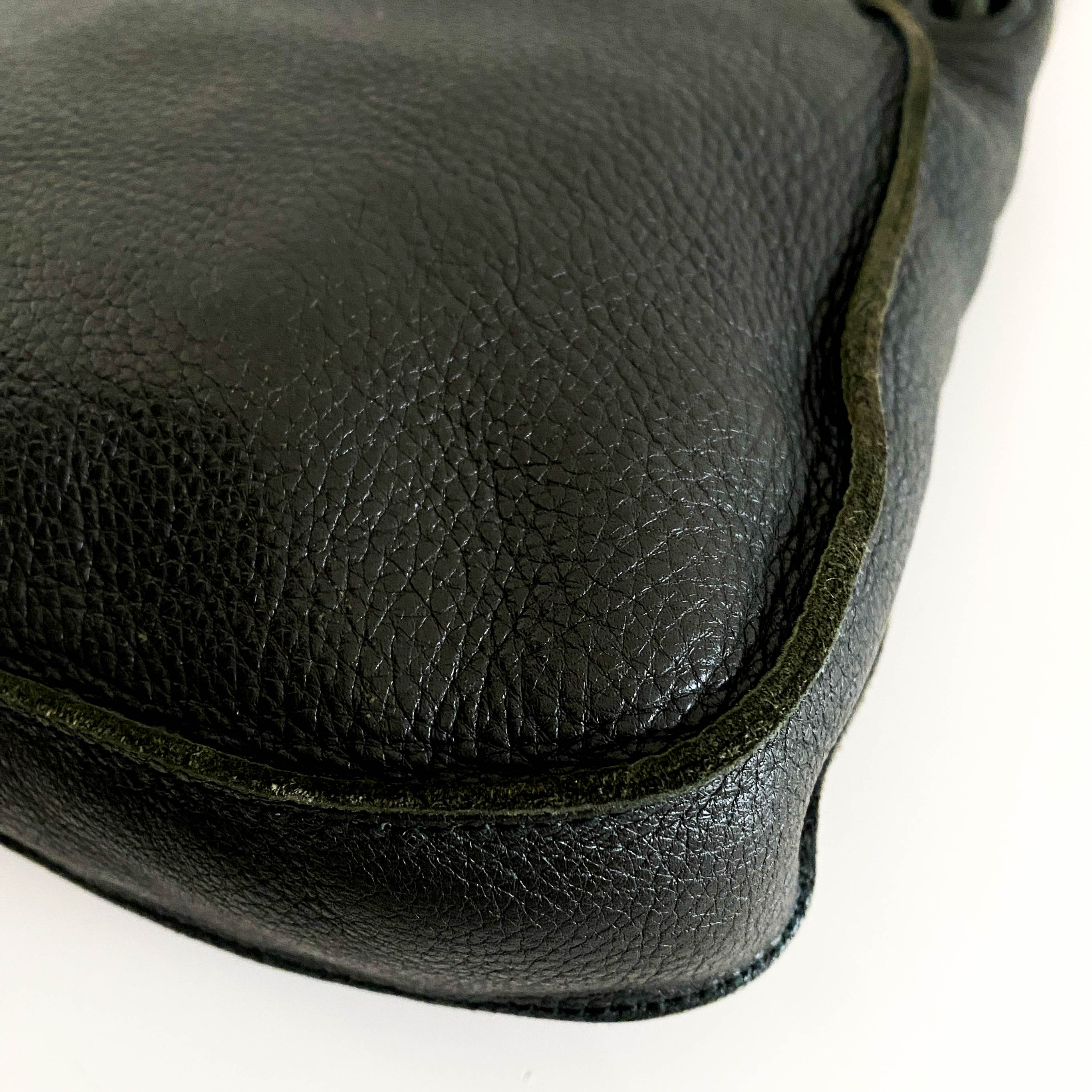 Vintage Black Leather Shoulder Bag