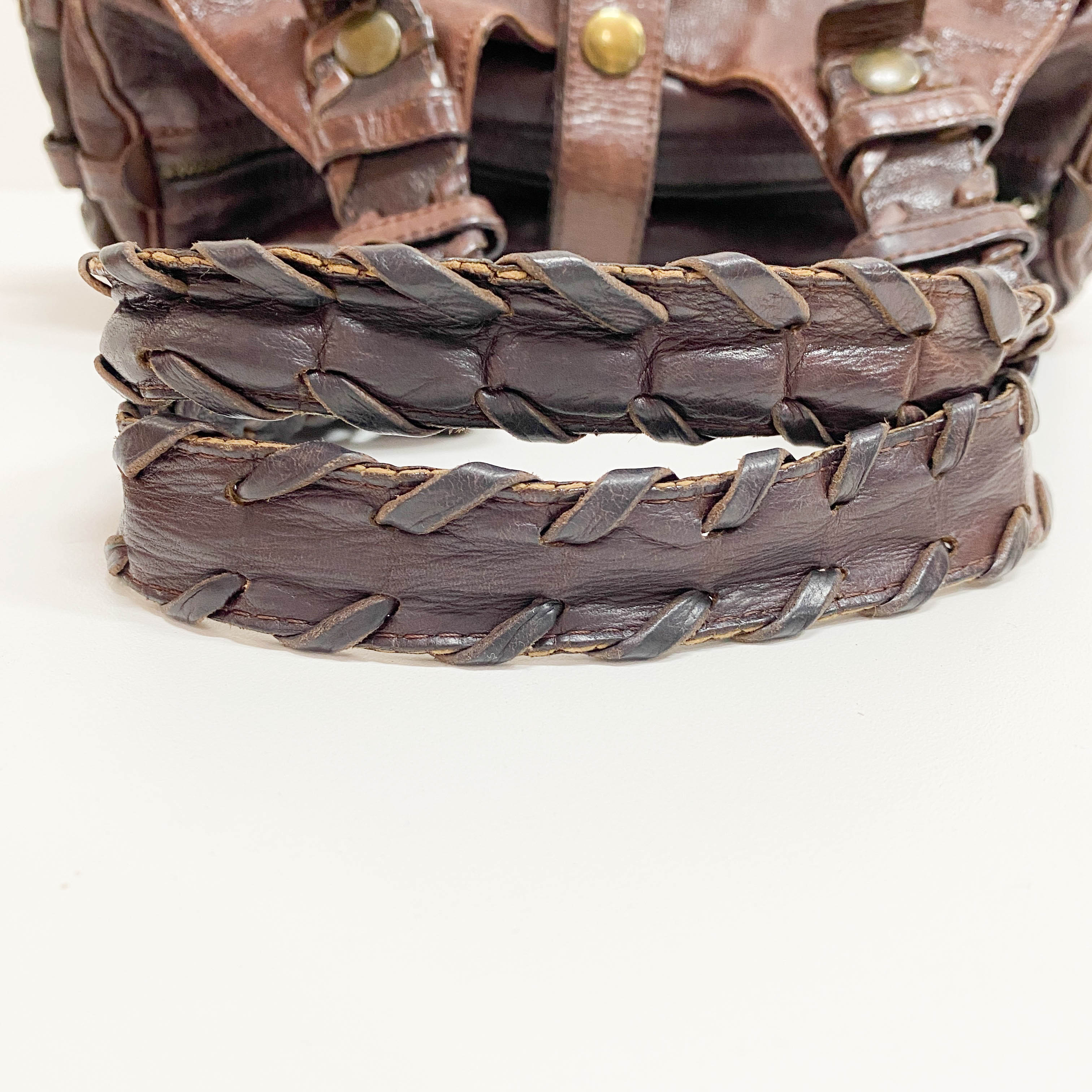 Brown Leather Shoulder Bag