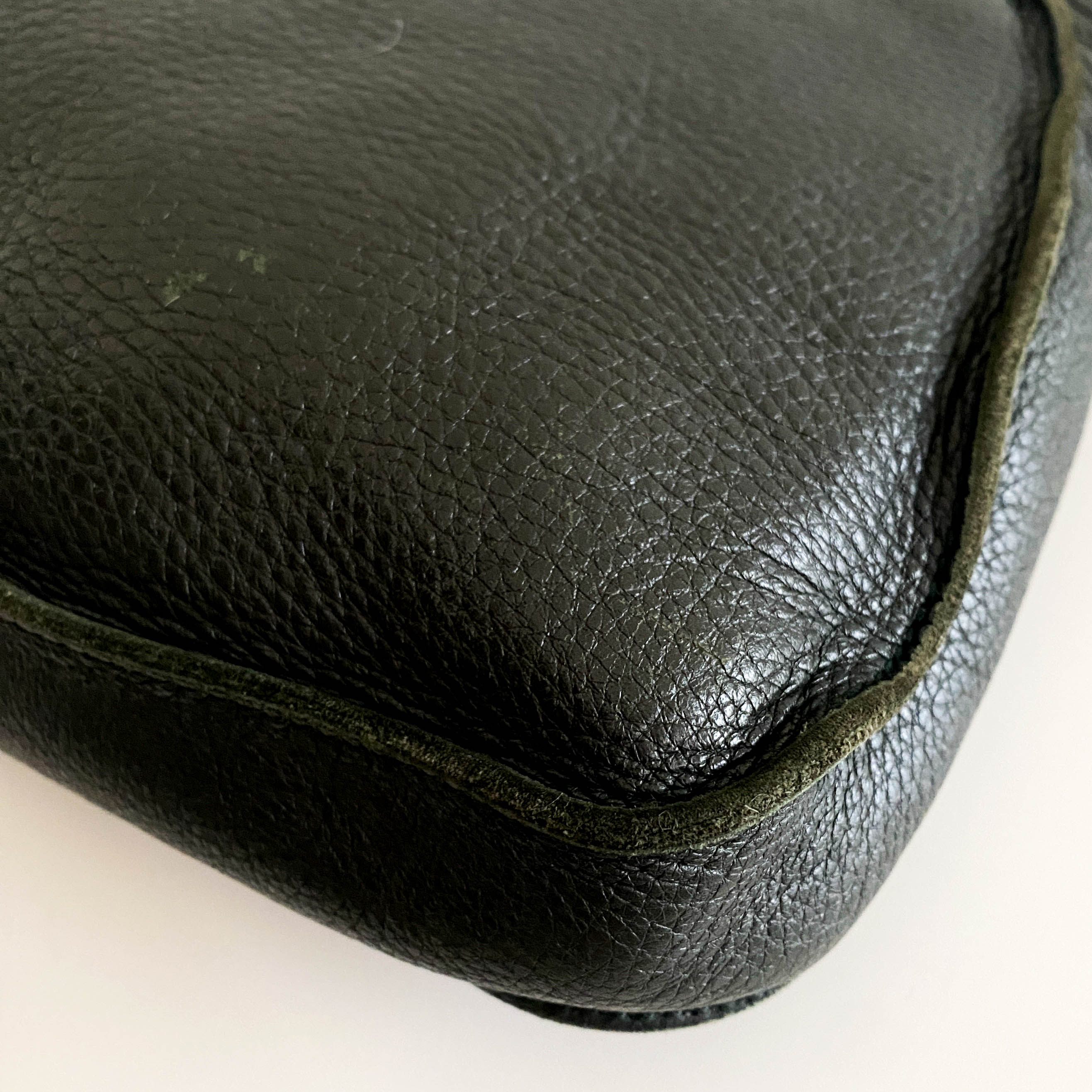 Vintage Black Leather Shoulder Bag