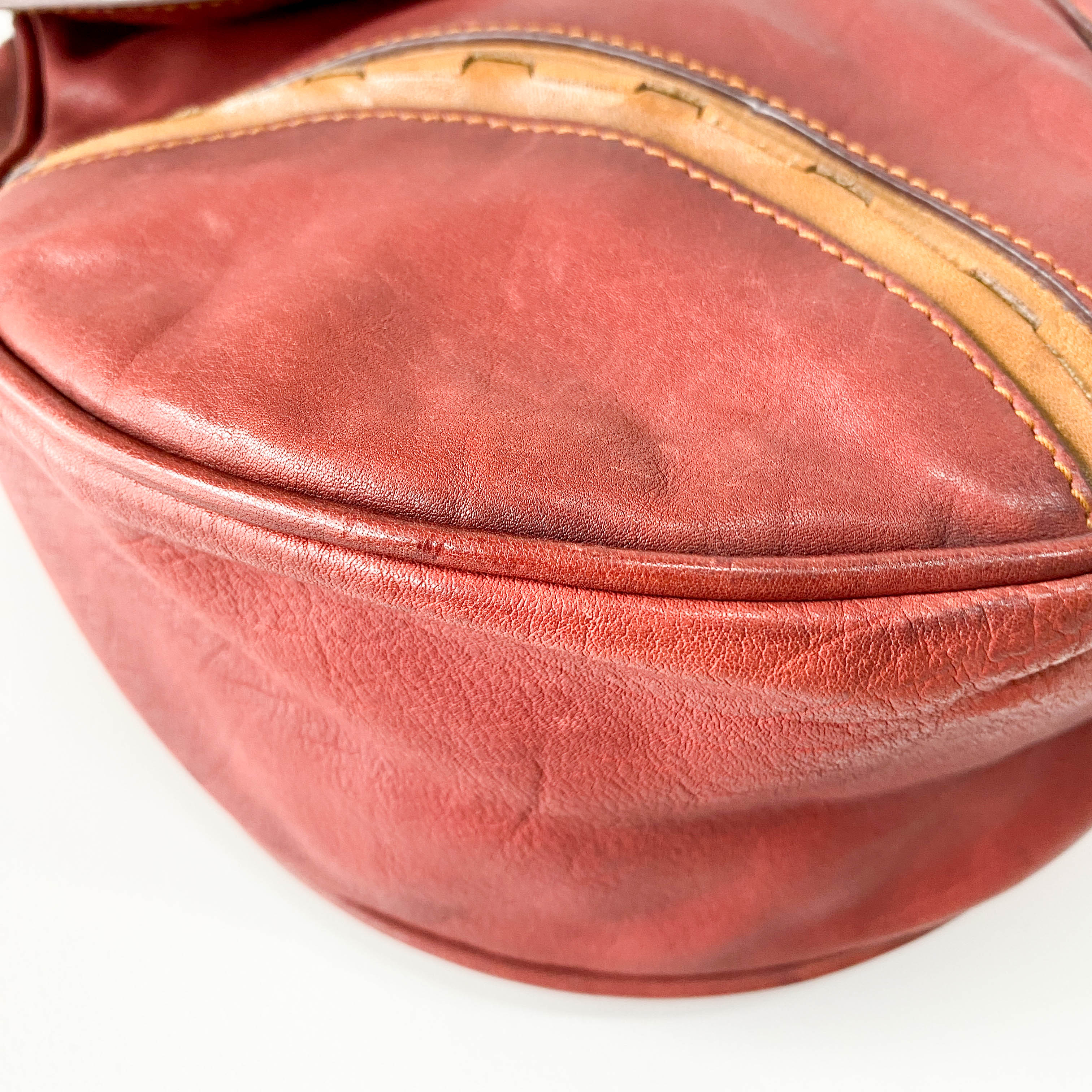 Gaucho Saddle Vintage Brown Leather Shoulder Bag