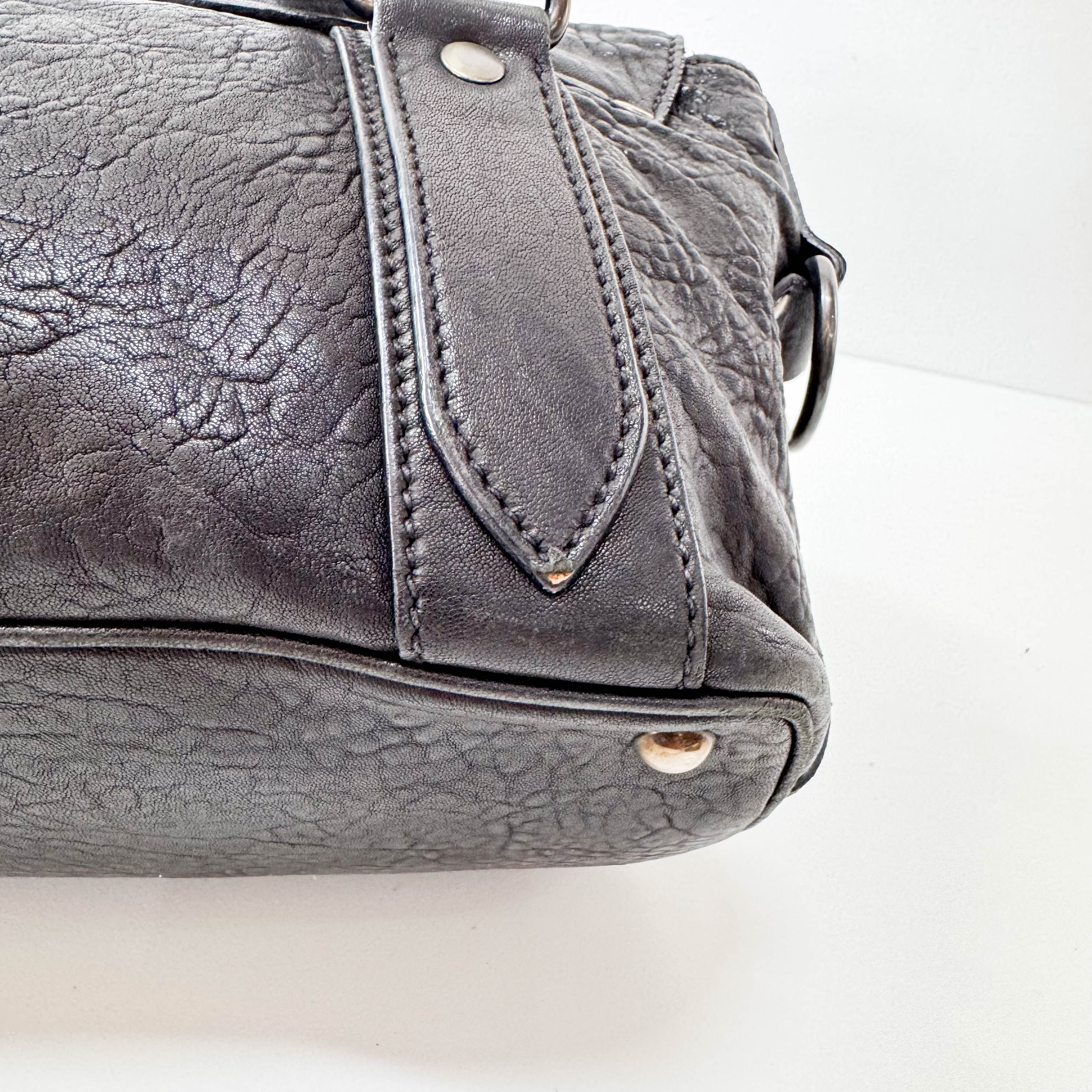 Black Leather Shoulder Bag