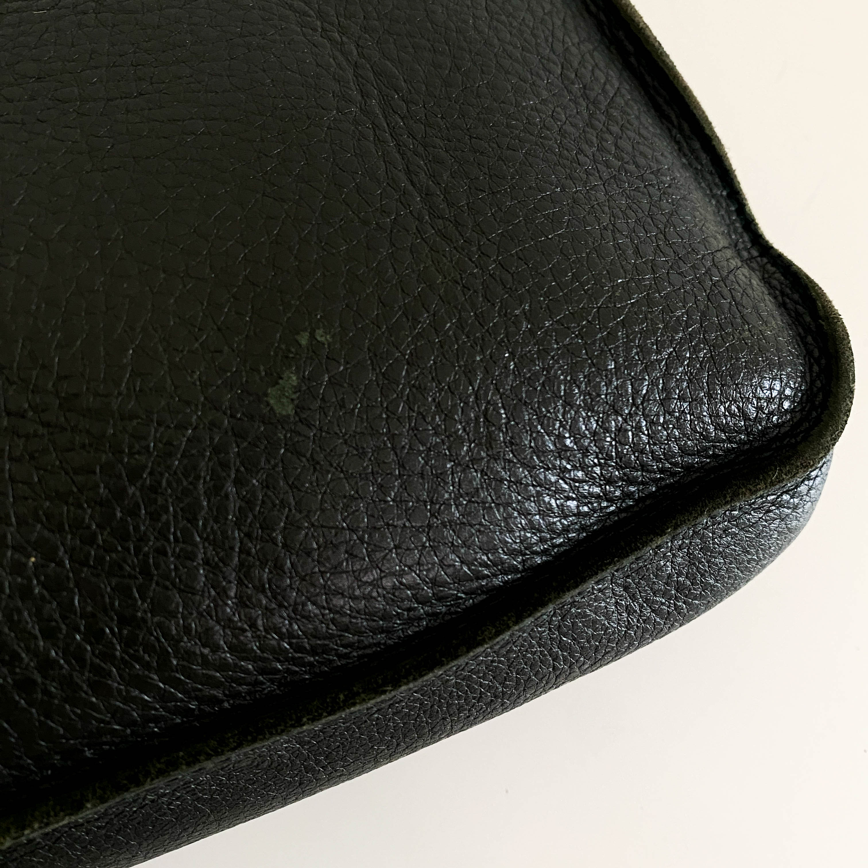 Vintage Black Leather Shoulder Bag