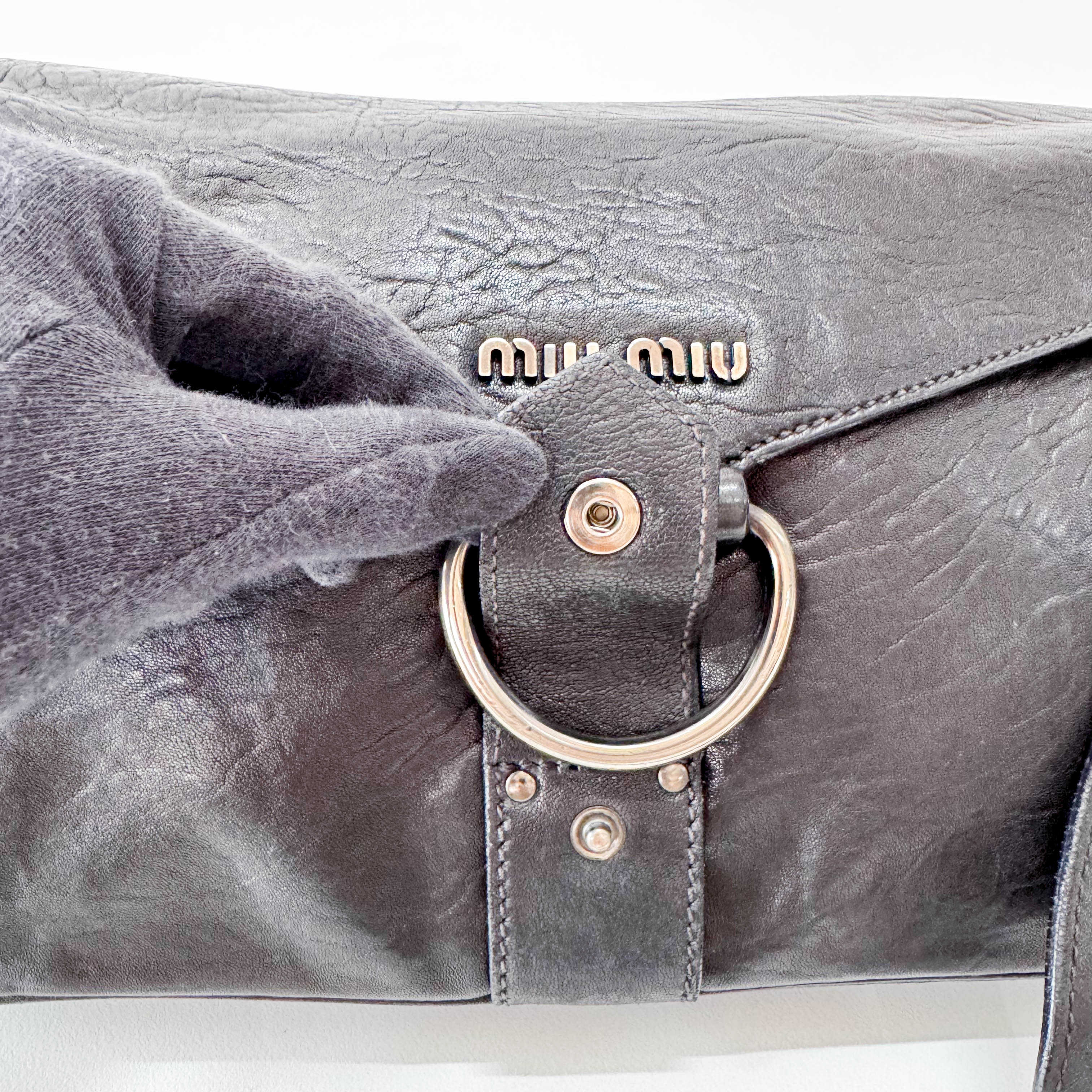 Black Leather Shoulder Bag