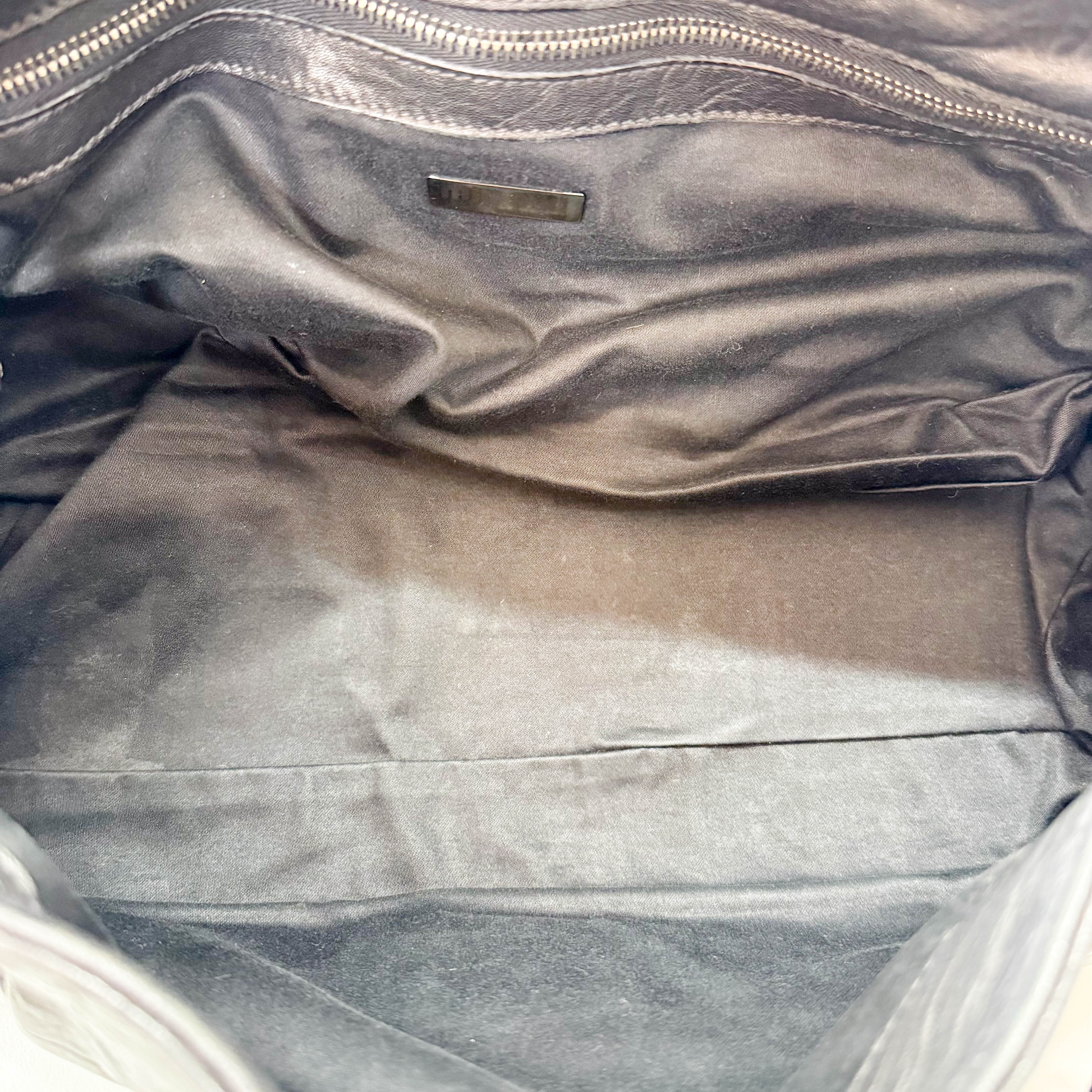 Black Leather Shoulder Bag