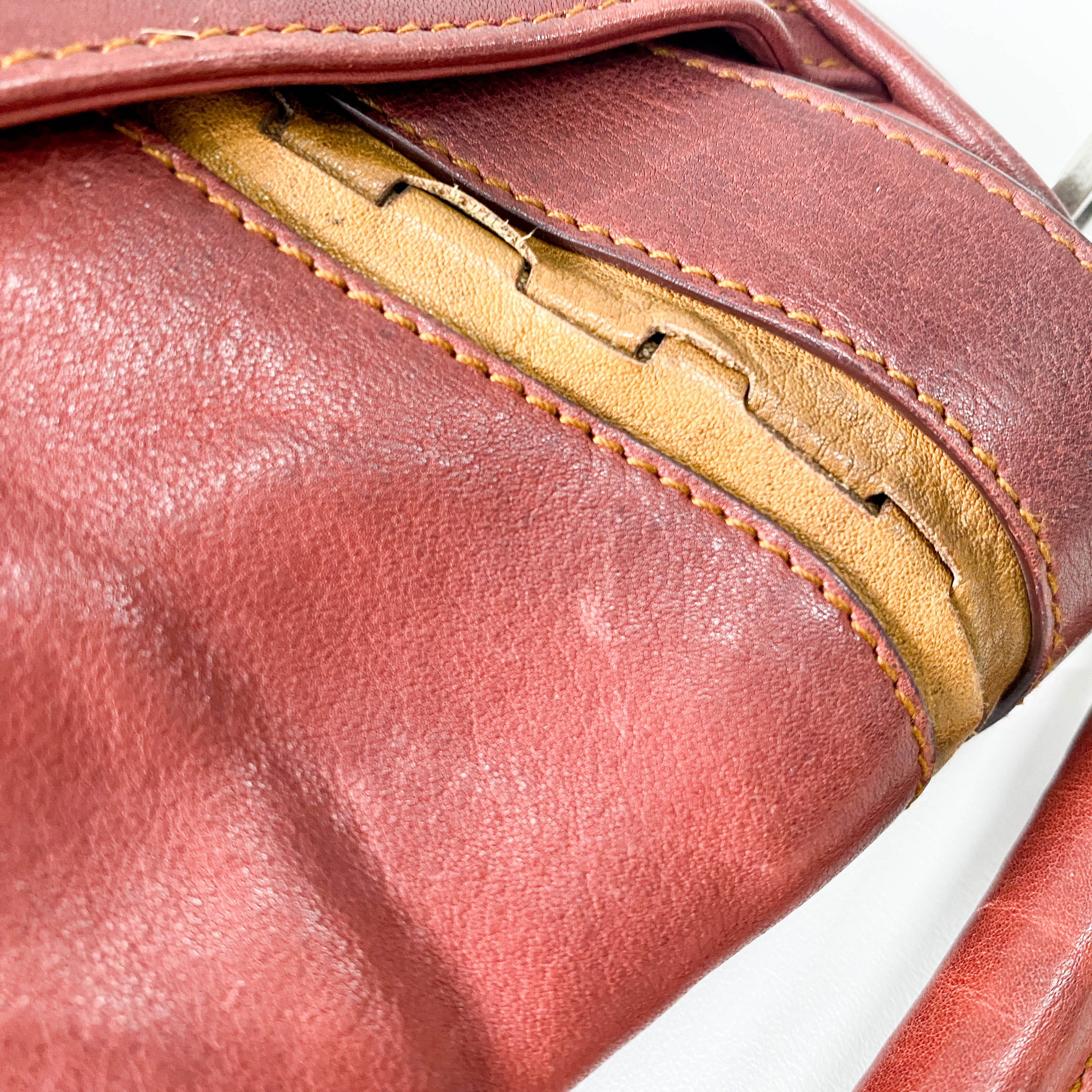 Gaucho Saddle Vintage Brown Leather Shoulder Bag