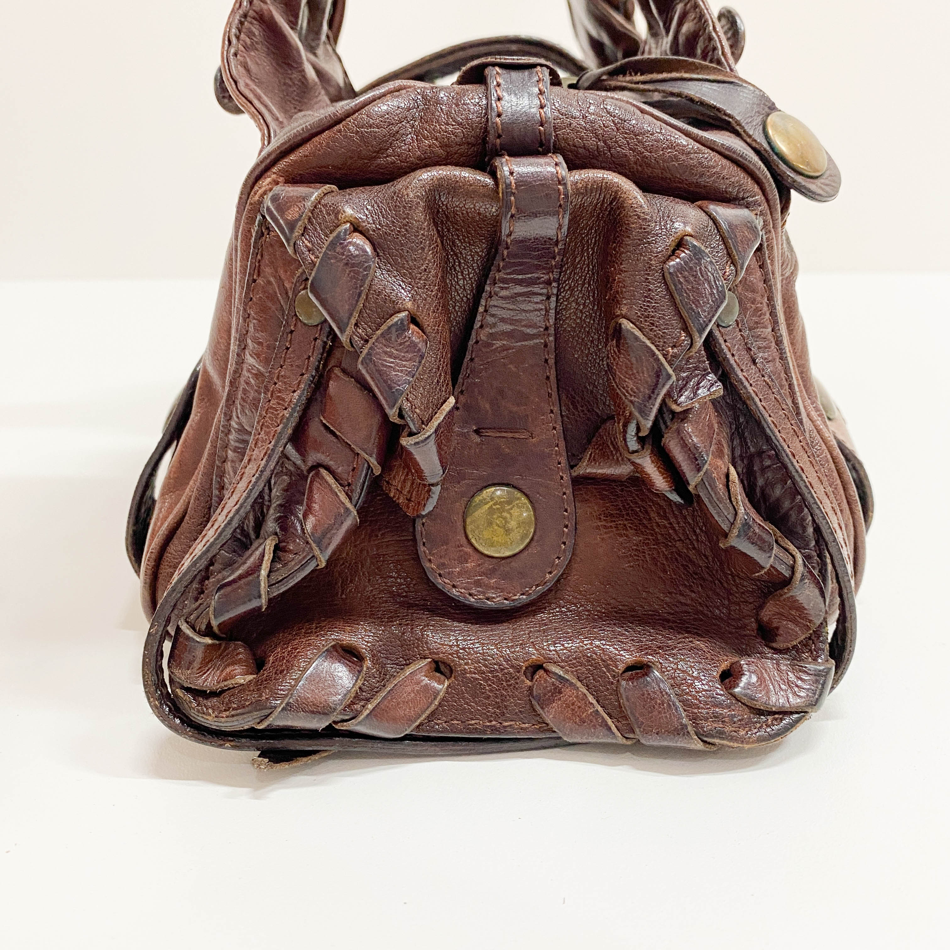 Brown Leather Shoulder Bag