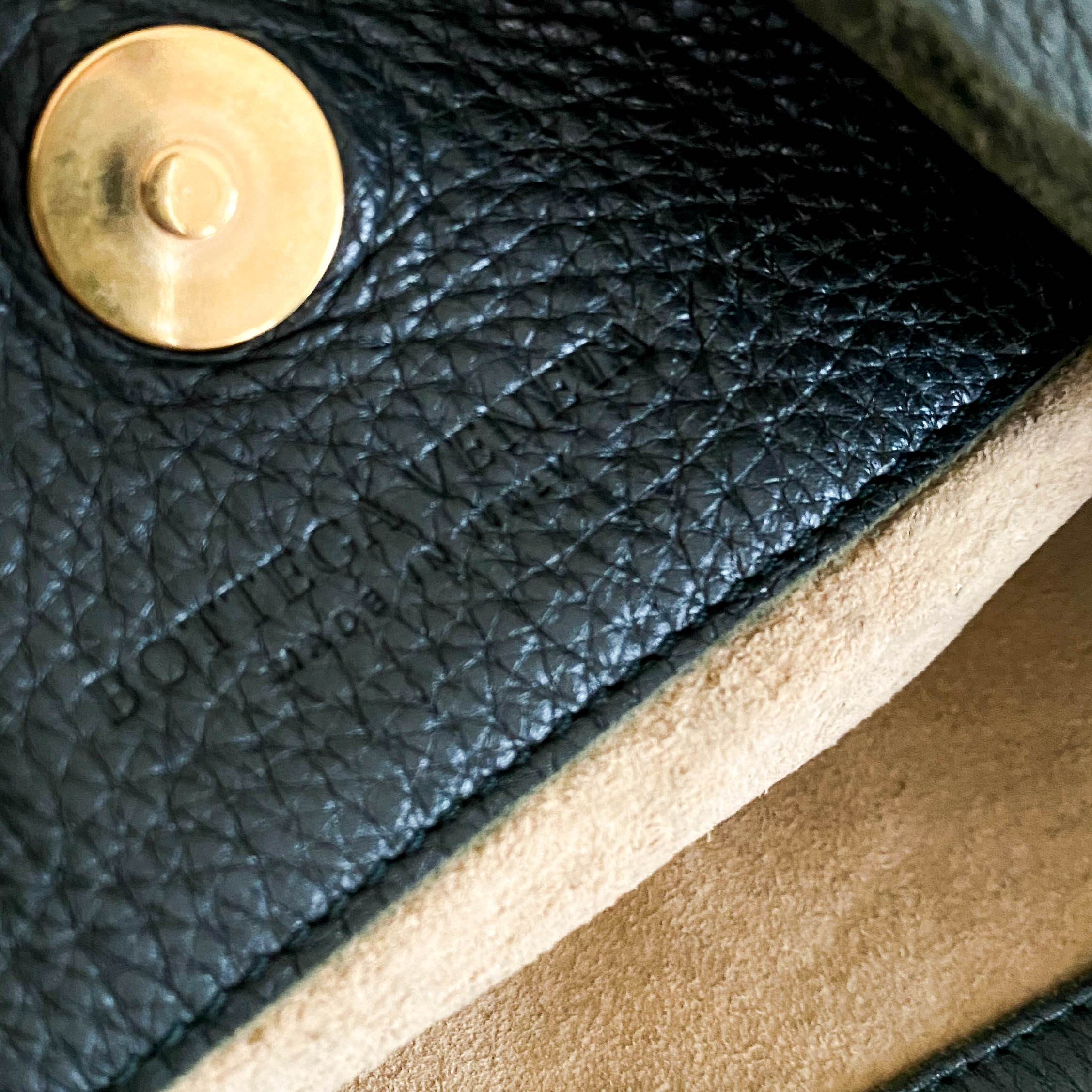 Vintage Black Leather Shoulder Bag