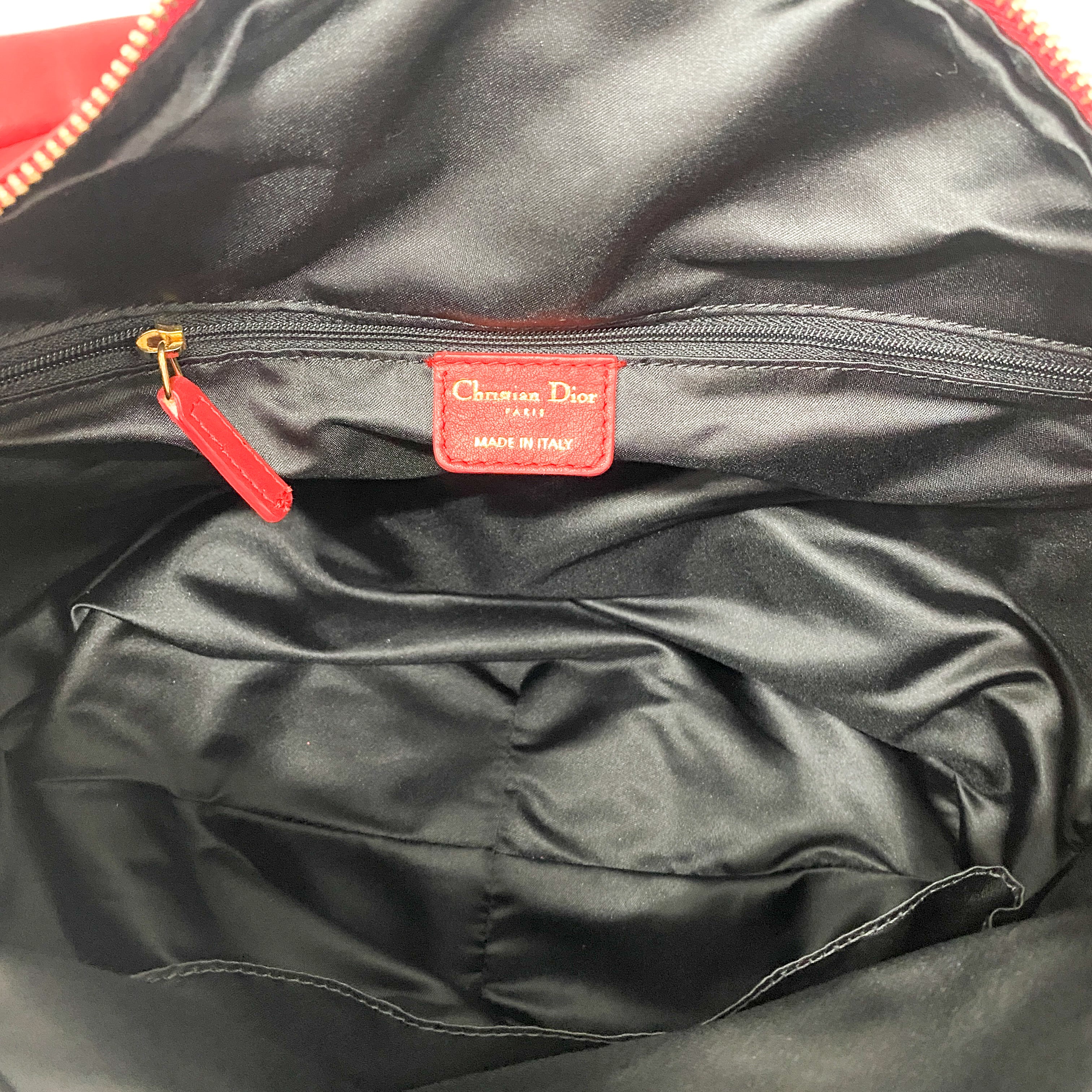 Red Frill Laser Cut Tote Bag