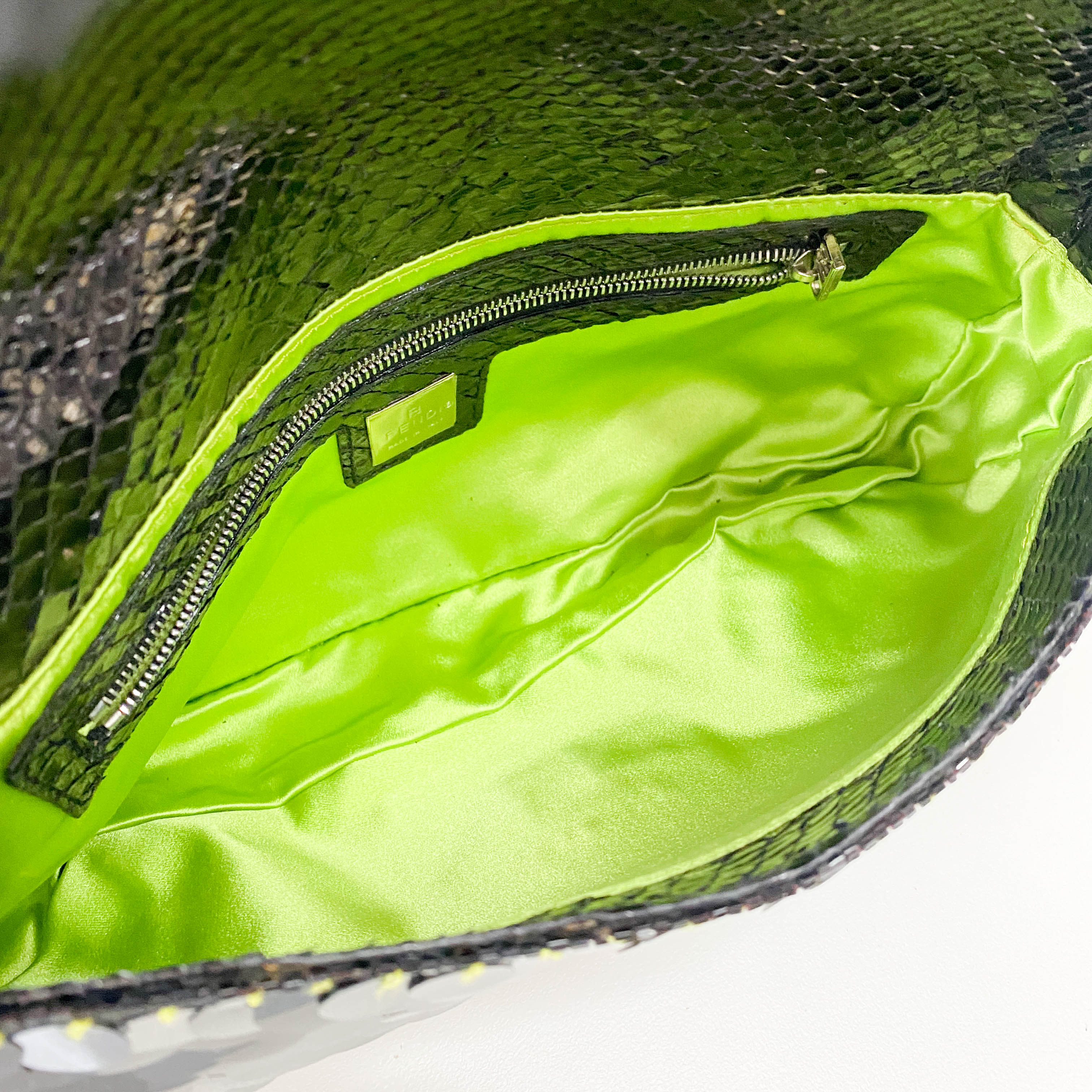 Baguette Black Sequin Shoulder Bag