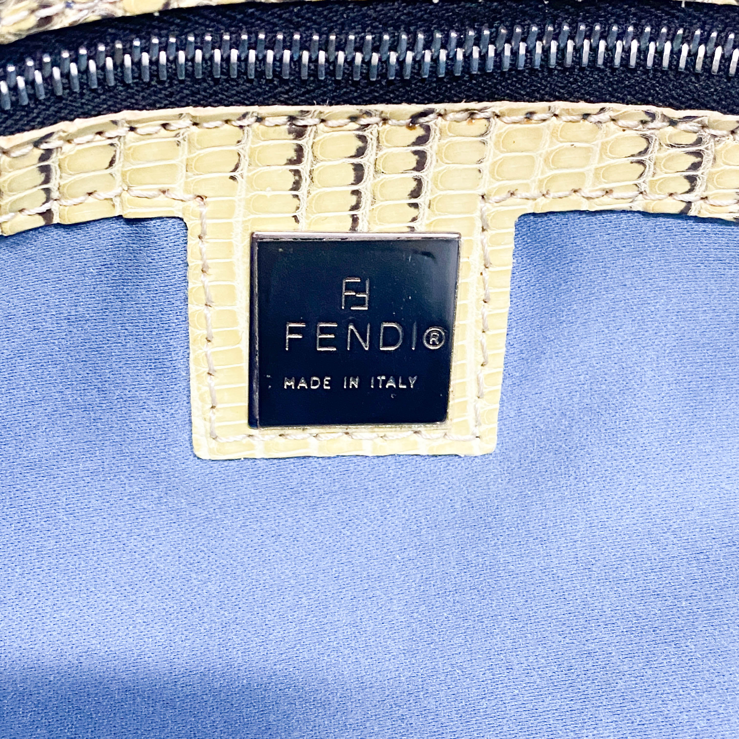 Baguette Pink Beads & Lizard Leather Shoulder Bag