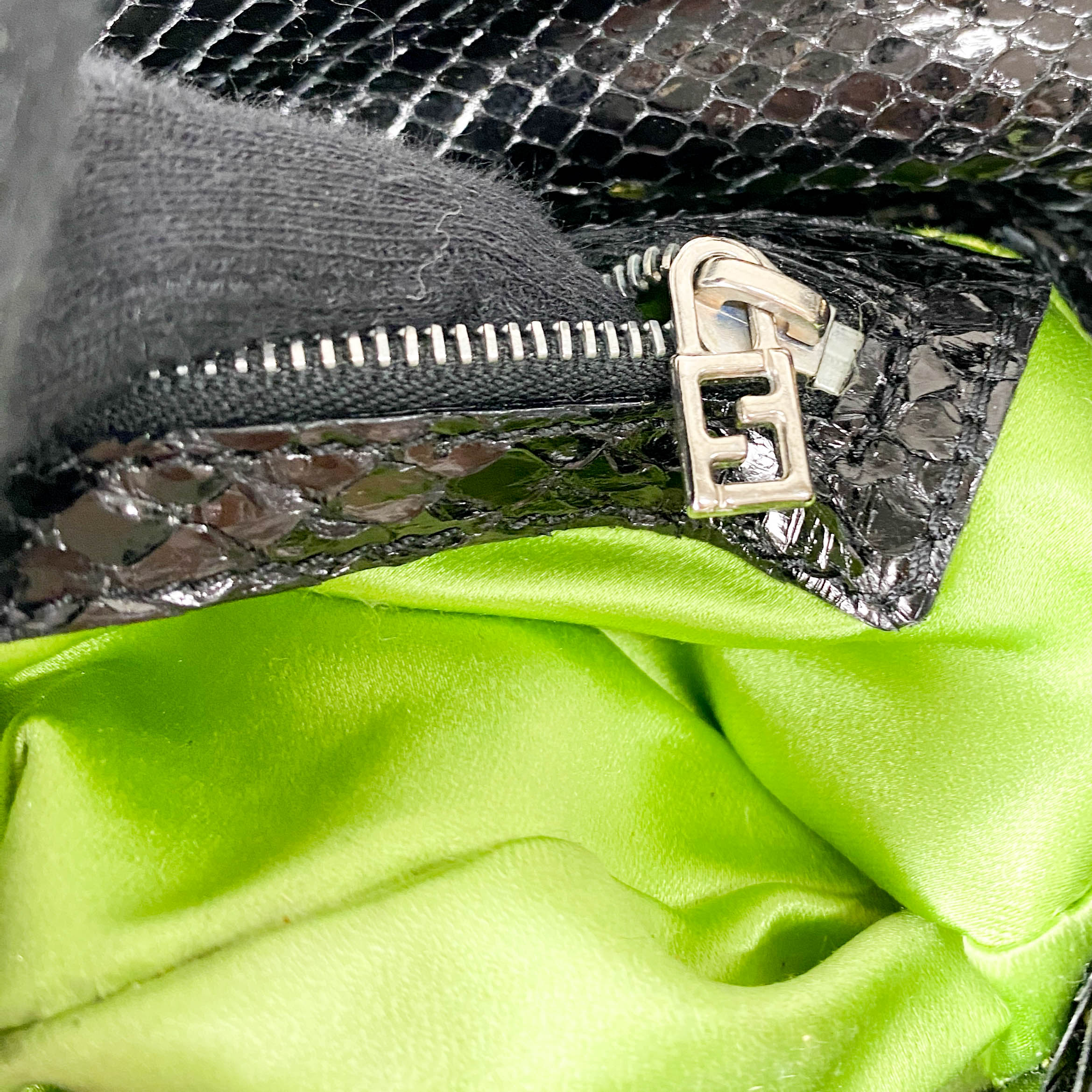 Baguette Black Sequin Shoulder Bag