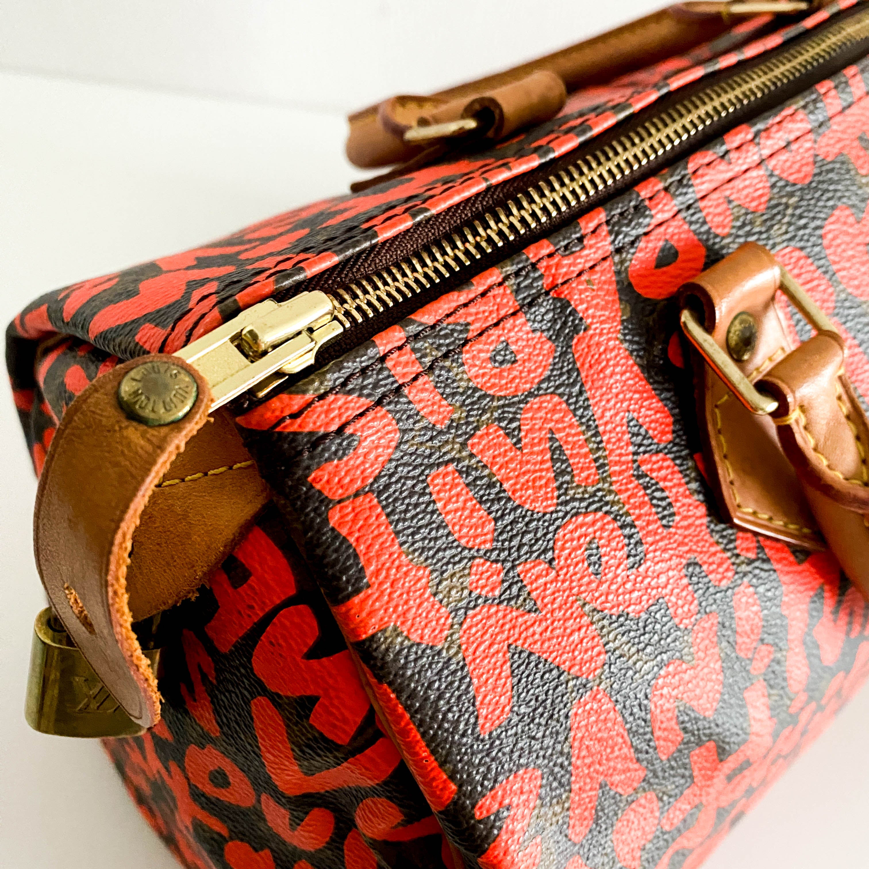 Stephen Sprouse Monogram Graffiti Speedy 30 Orange