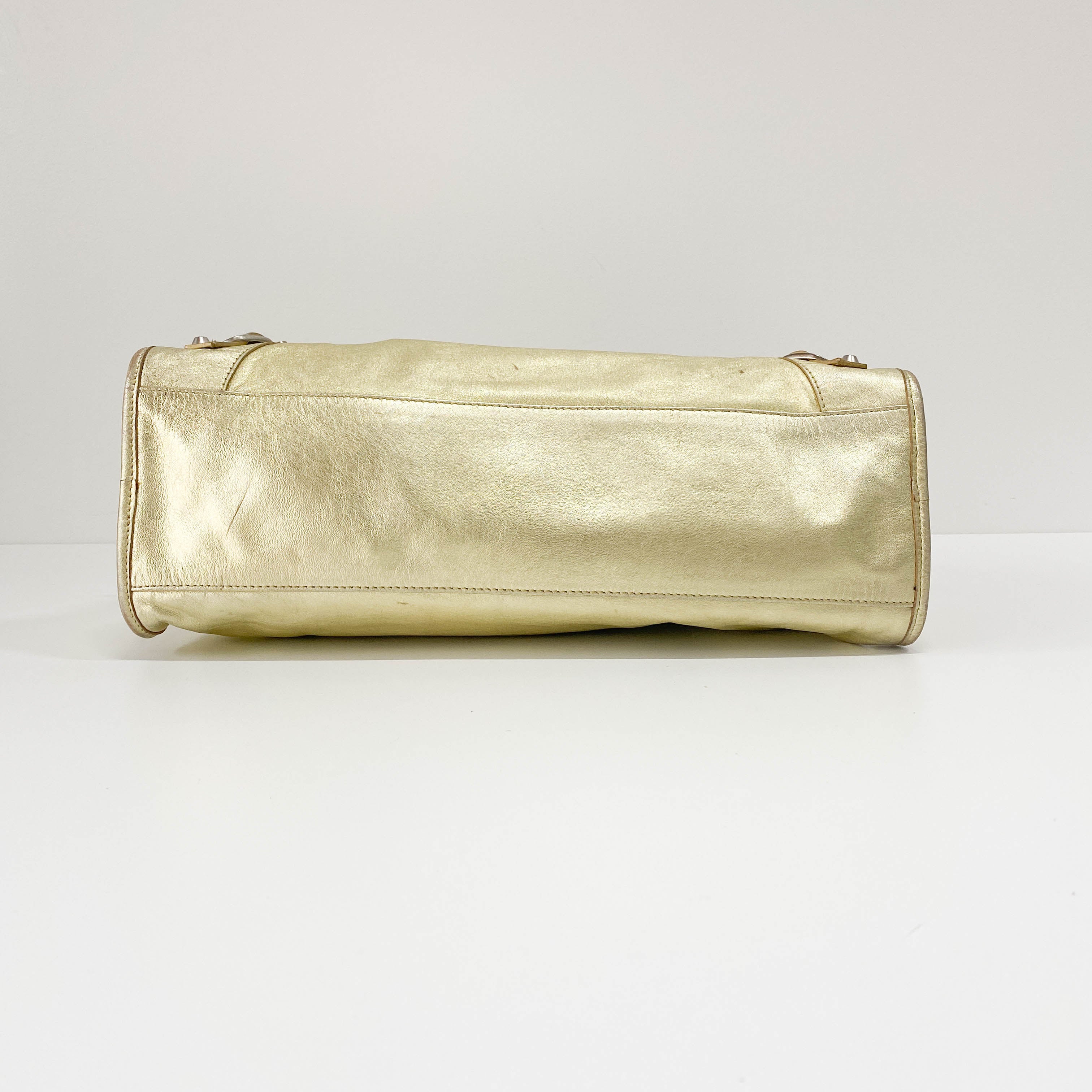 Le City Gold Leather Bag