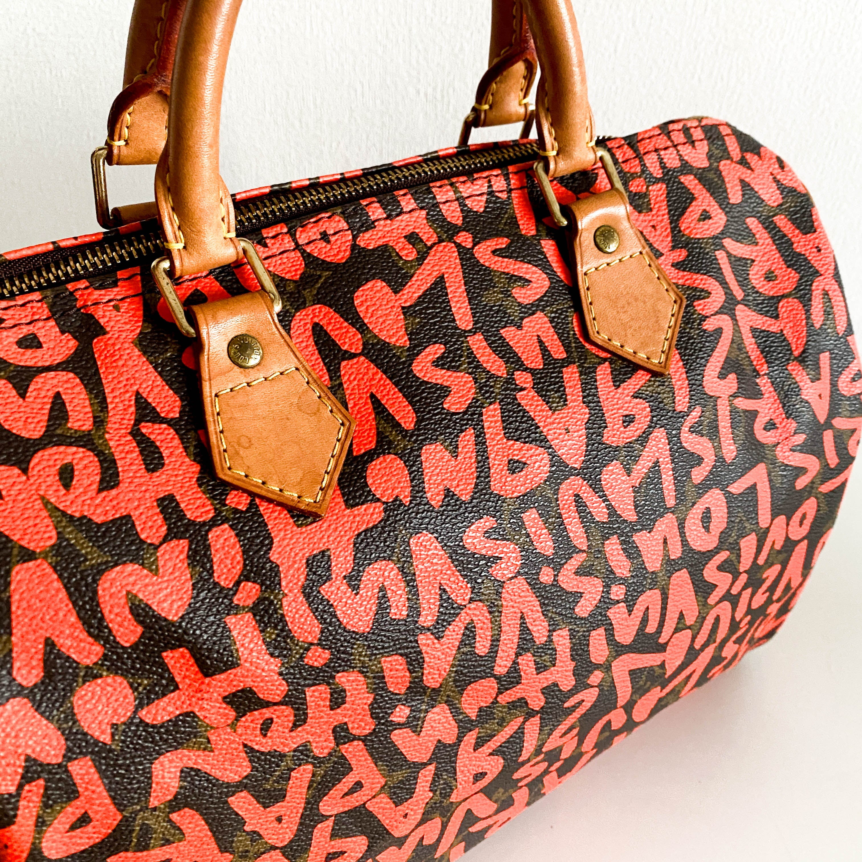 Stephen Sprouse Monogram Graffiti Speedy 30 Orange