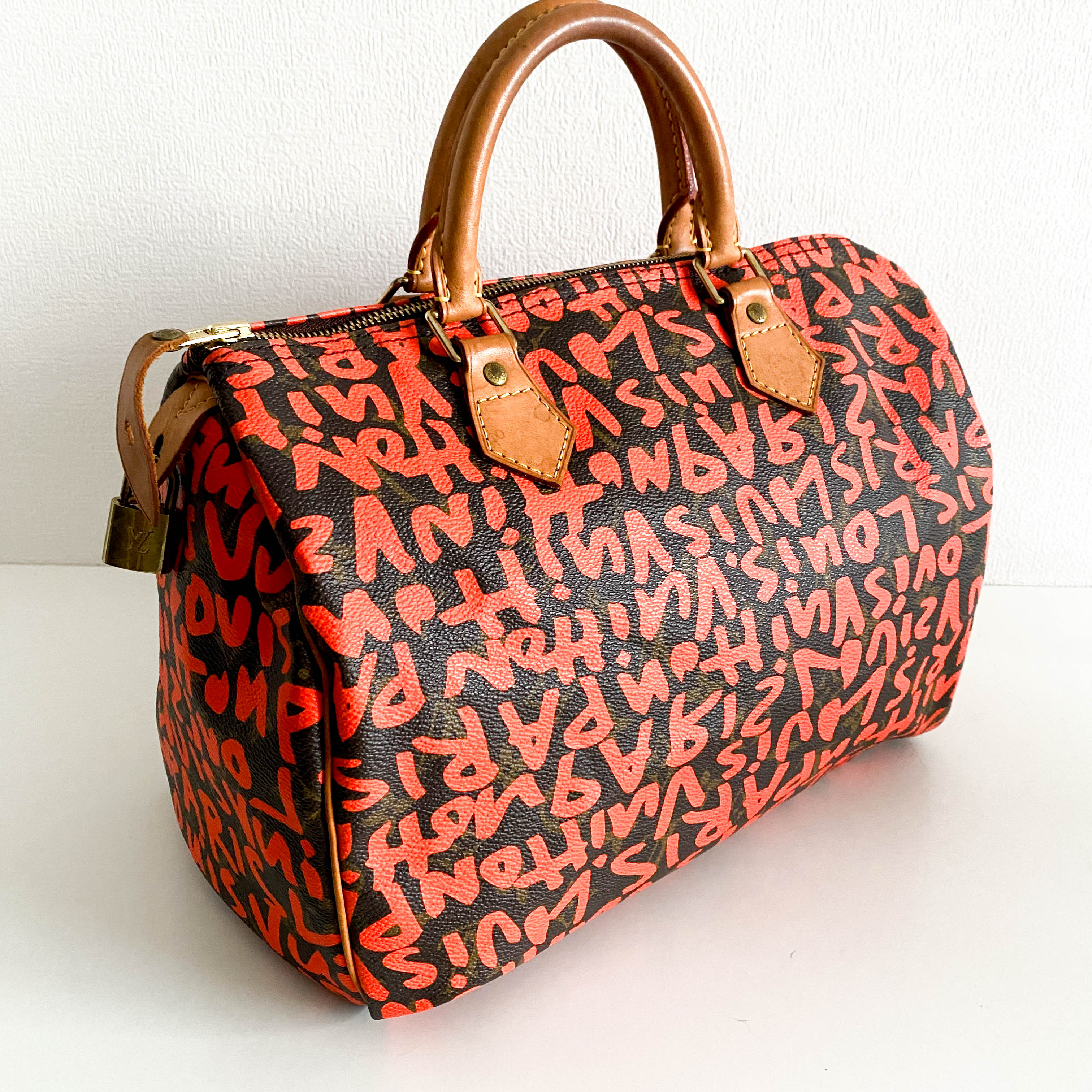 Stephen Sprouse Monogram Graffiti Speedy 30 Orange