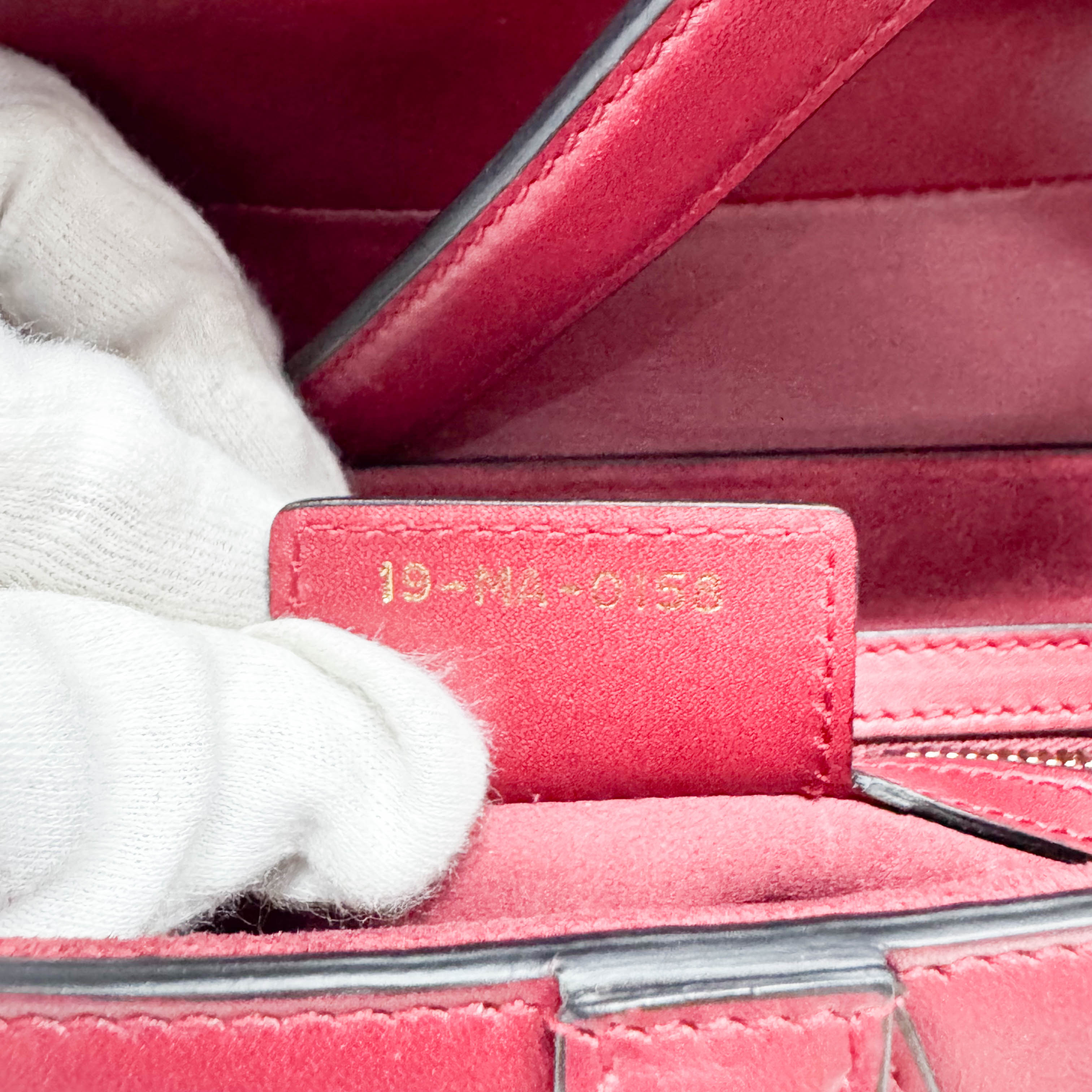 Mini Saddle Red Leather Shoulder Bag