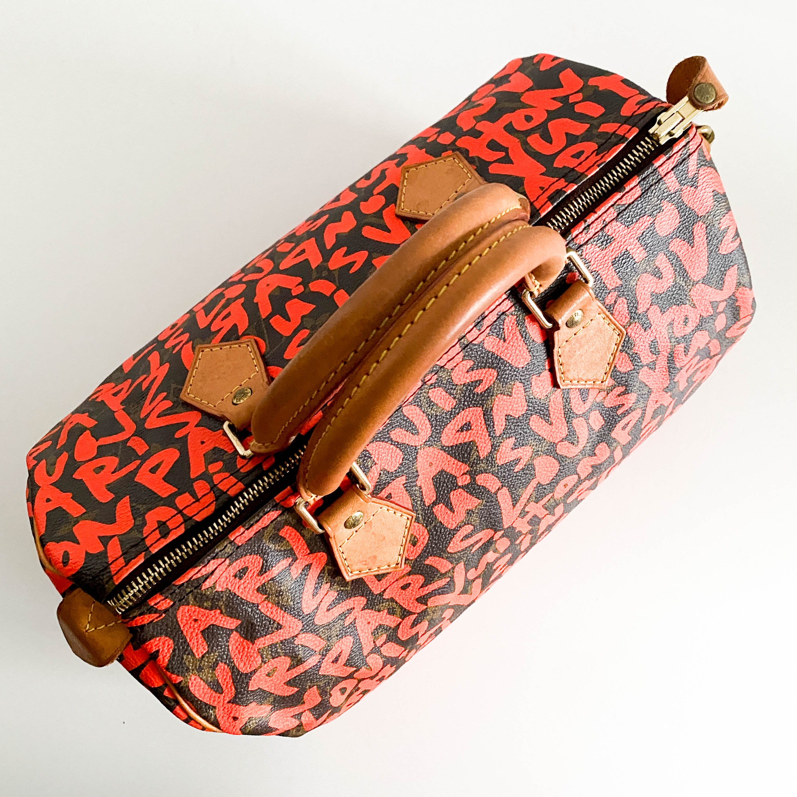 Stephen Sprouse Monogram Graffiti Speedy 30 Orange