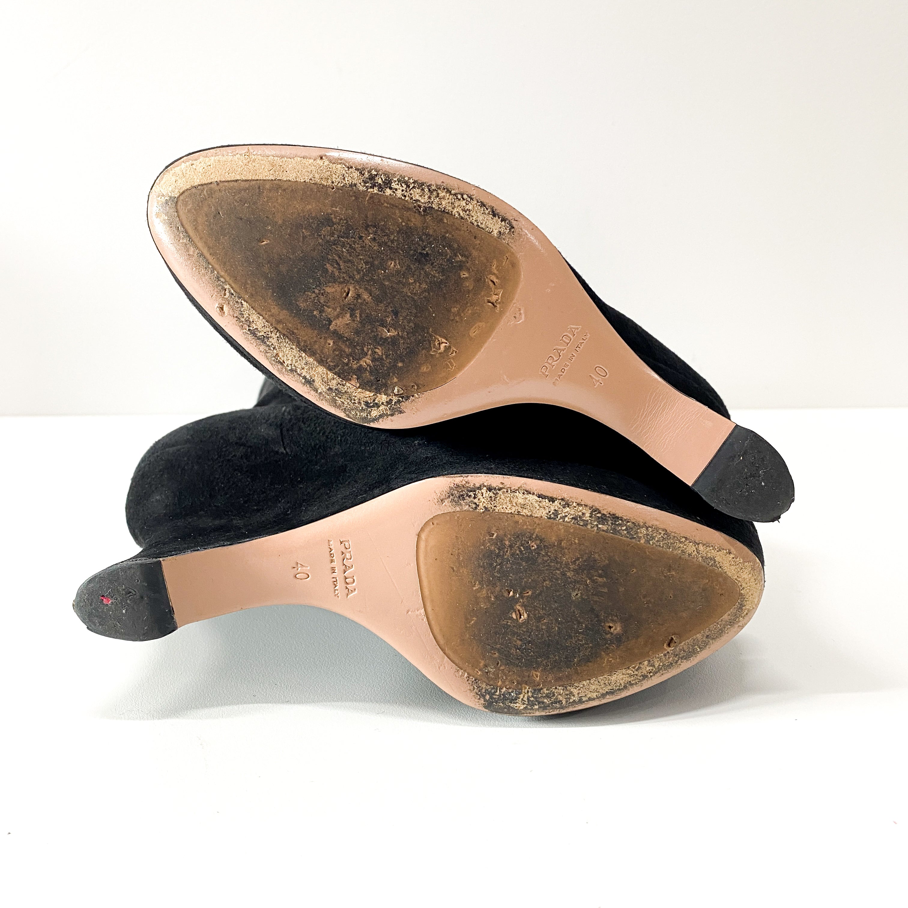 Black Suede Long Boots