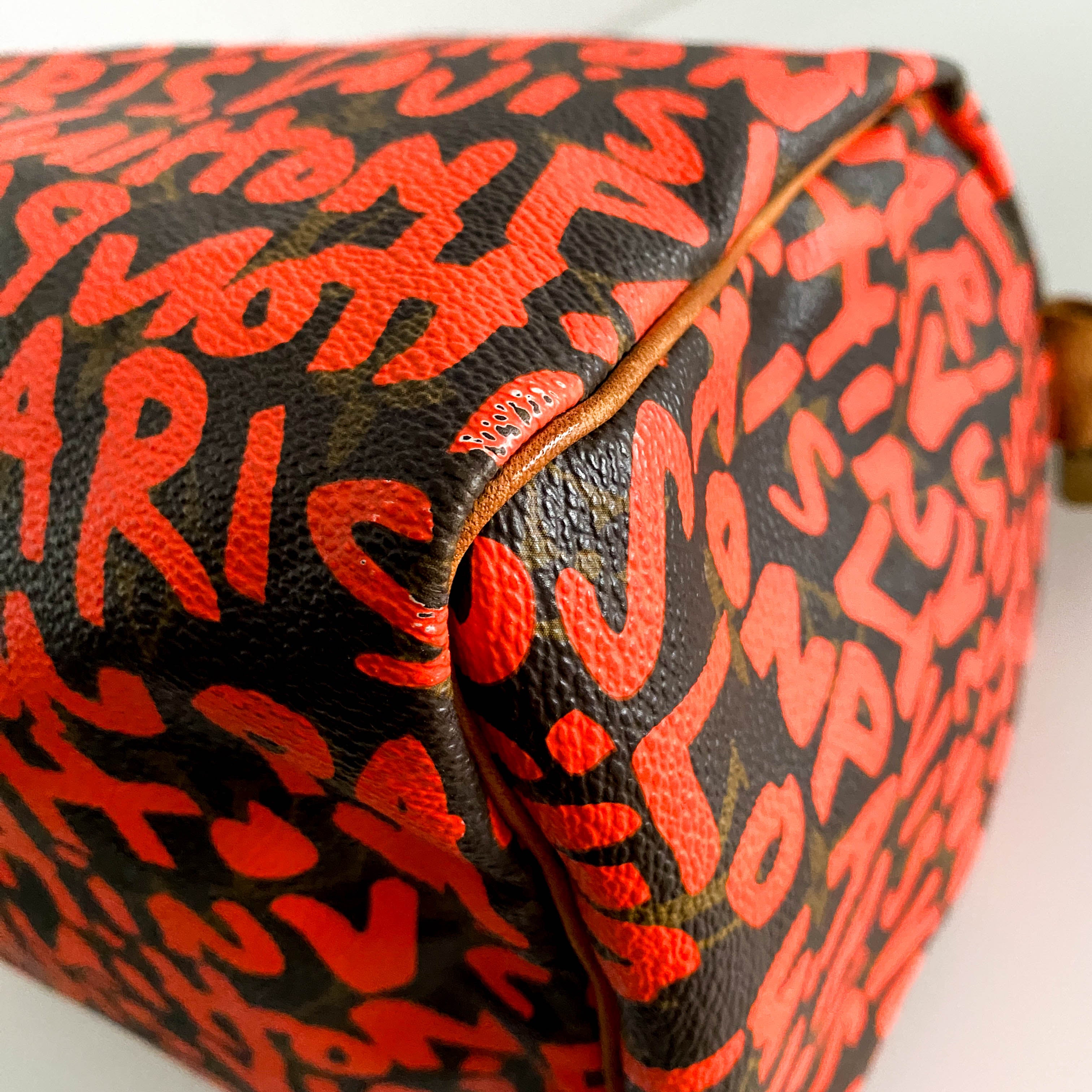 Stephen Sprouse Monogram Graffiti Speedy 30 Orange