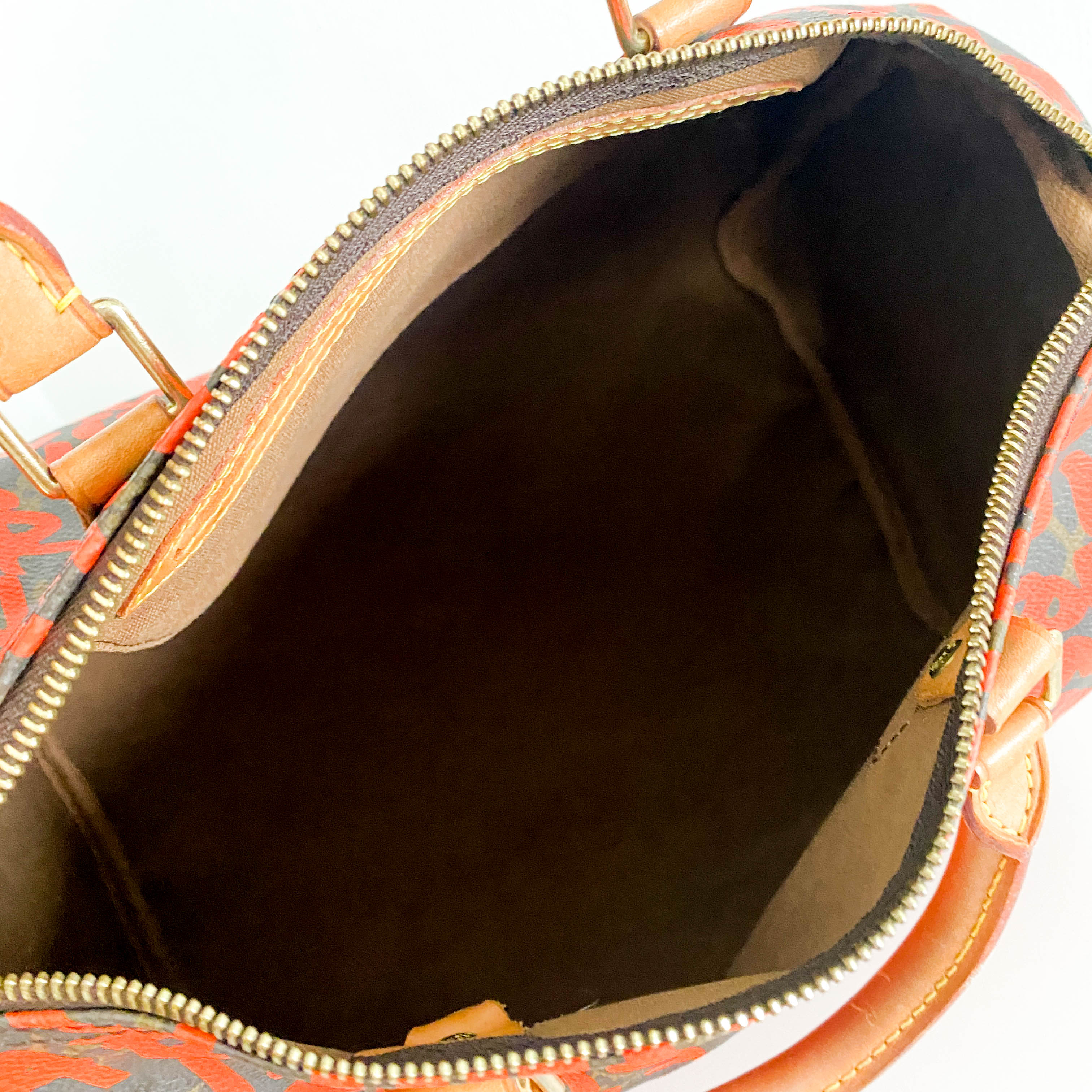 Stephen Sprouse Monogram Graffiti Speedy 30 Orange