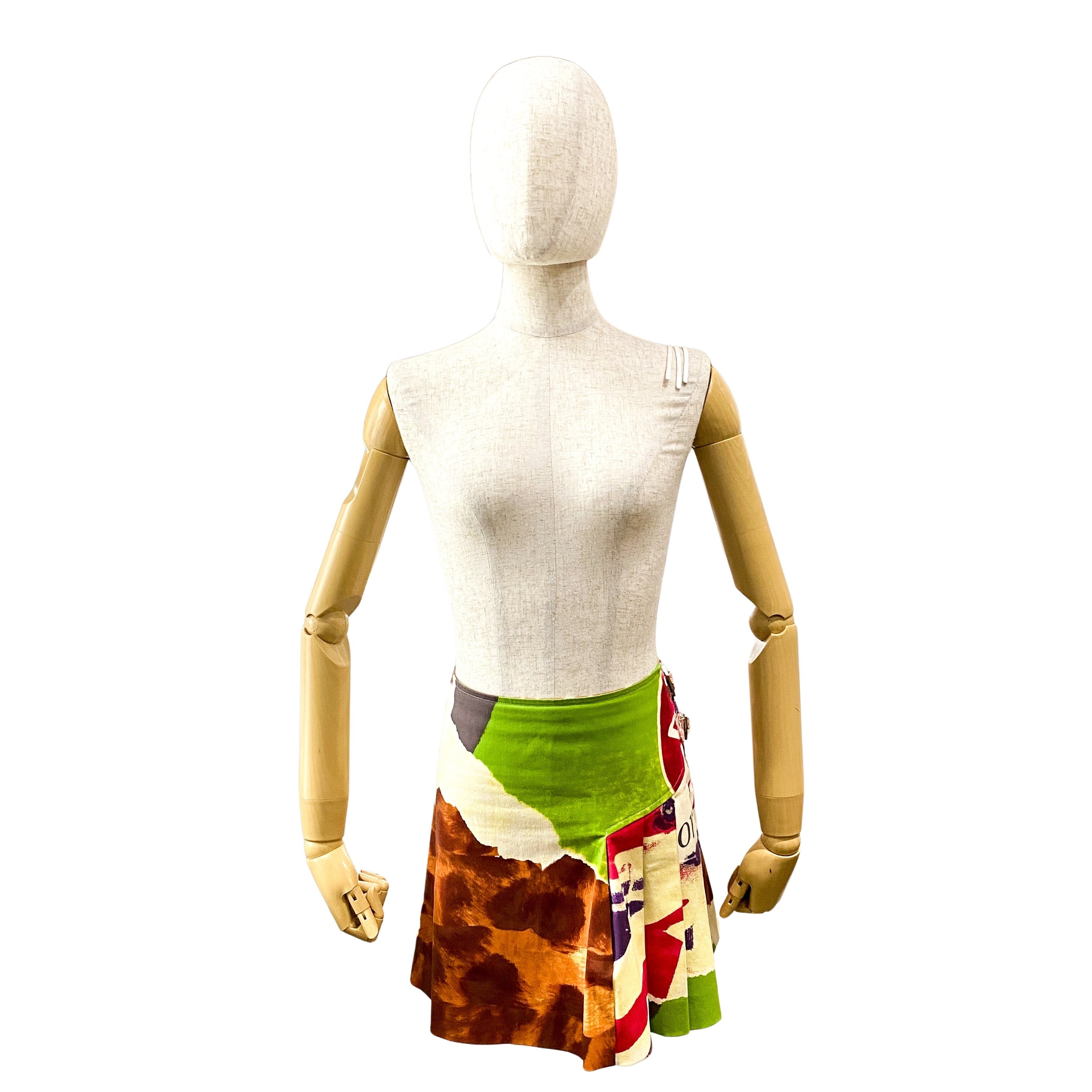 Dior Victim Collection Mini Skirt by John Galliano SIZE US 6