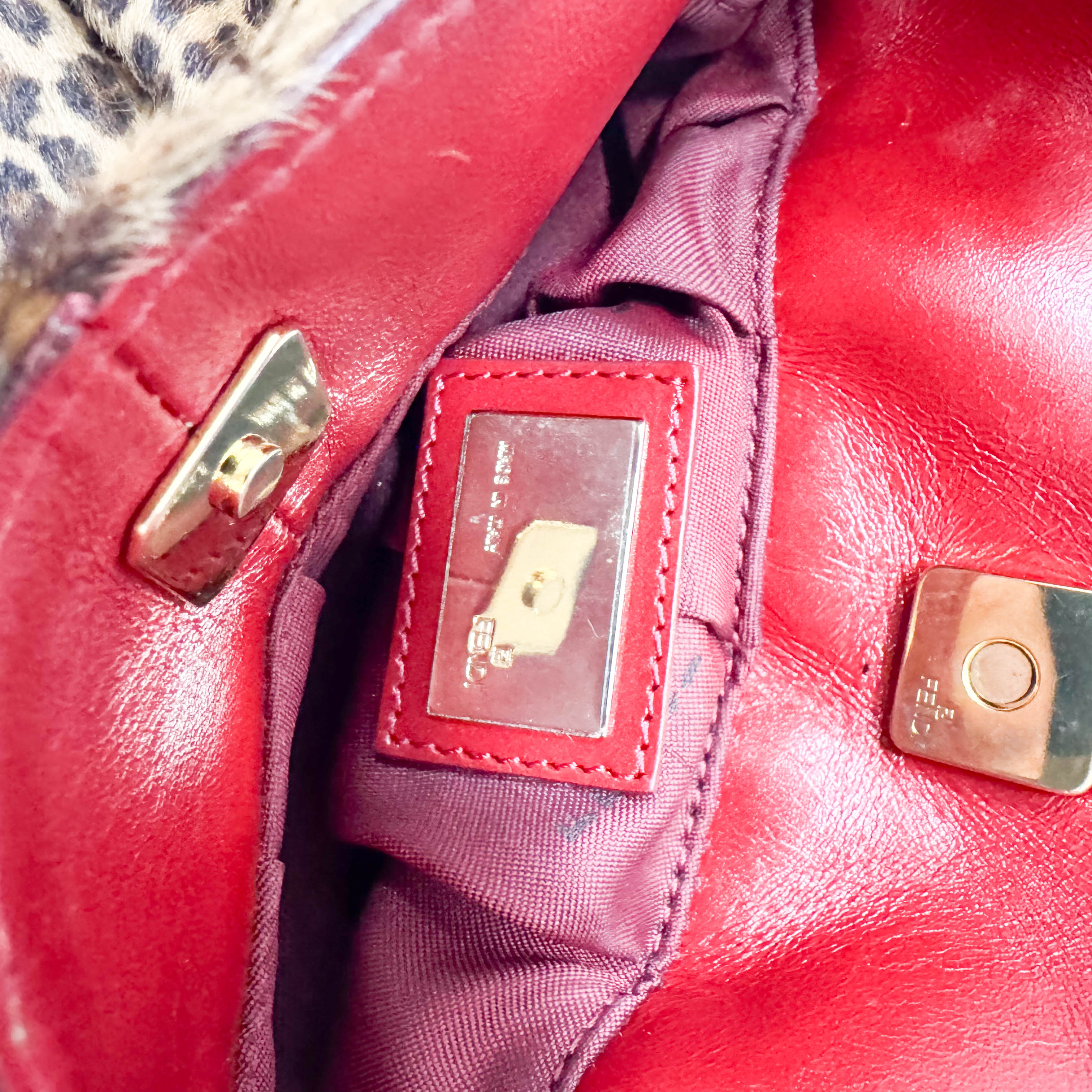 Leopard Print Pony Hair Shoulder Bag