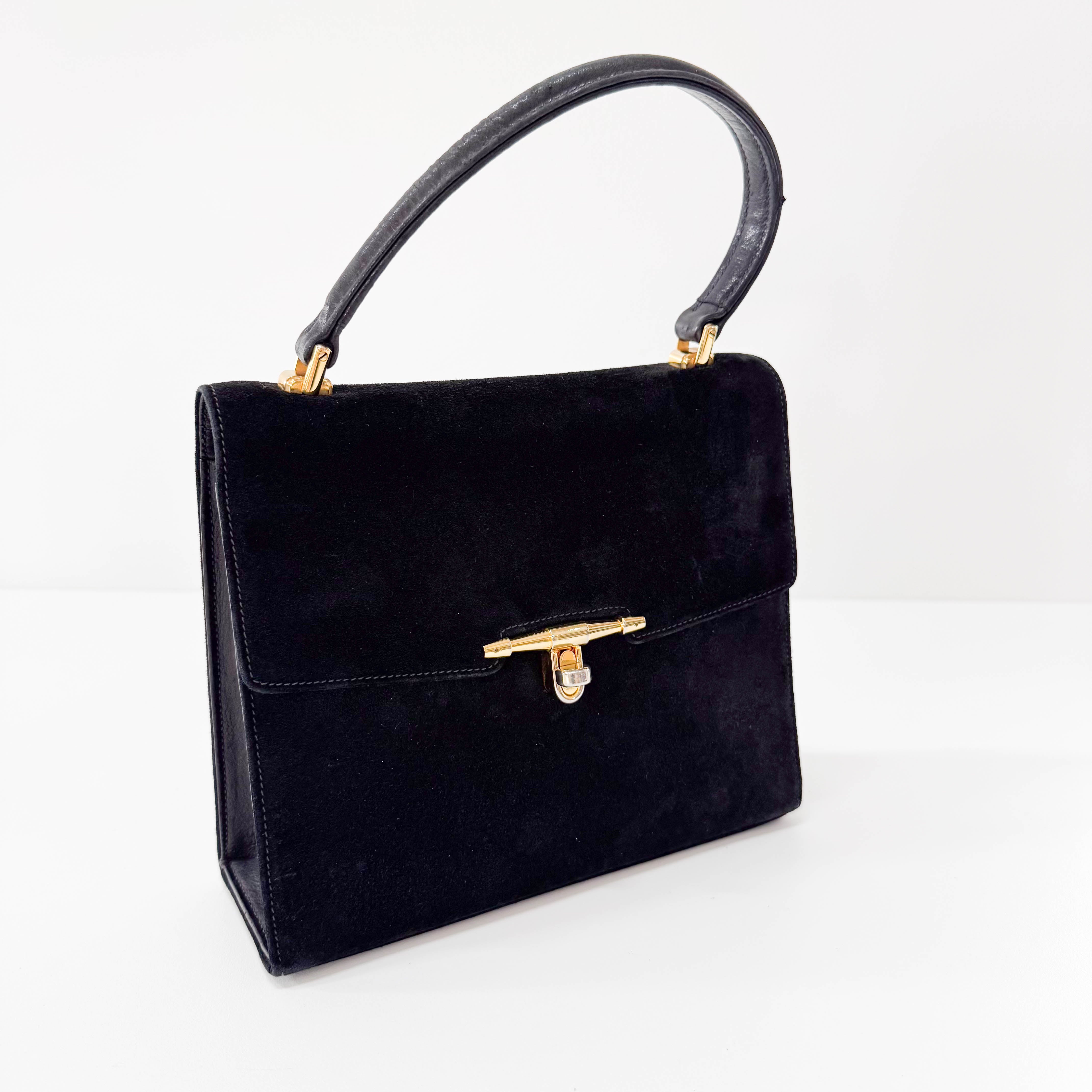 Black Suede Bag