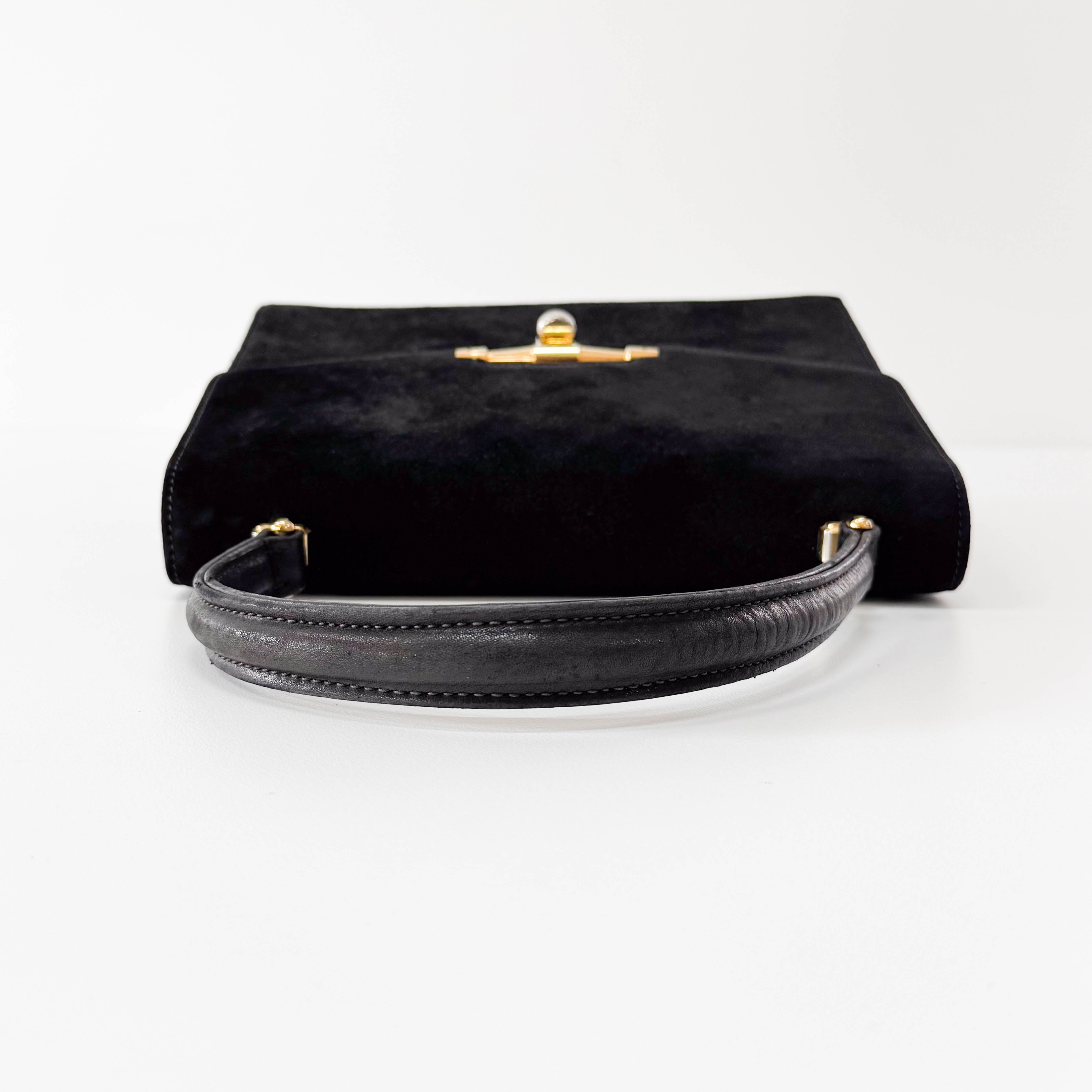 Black Suede Bag