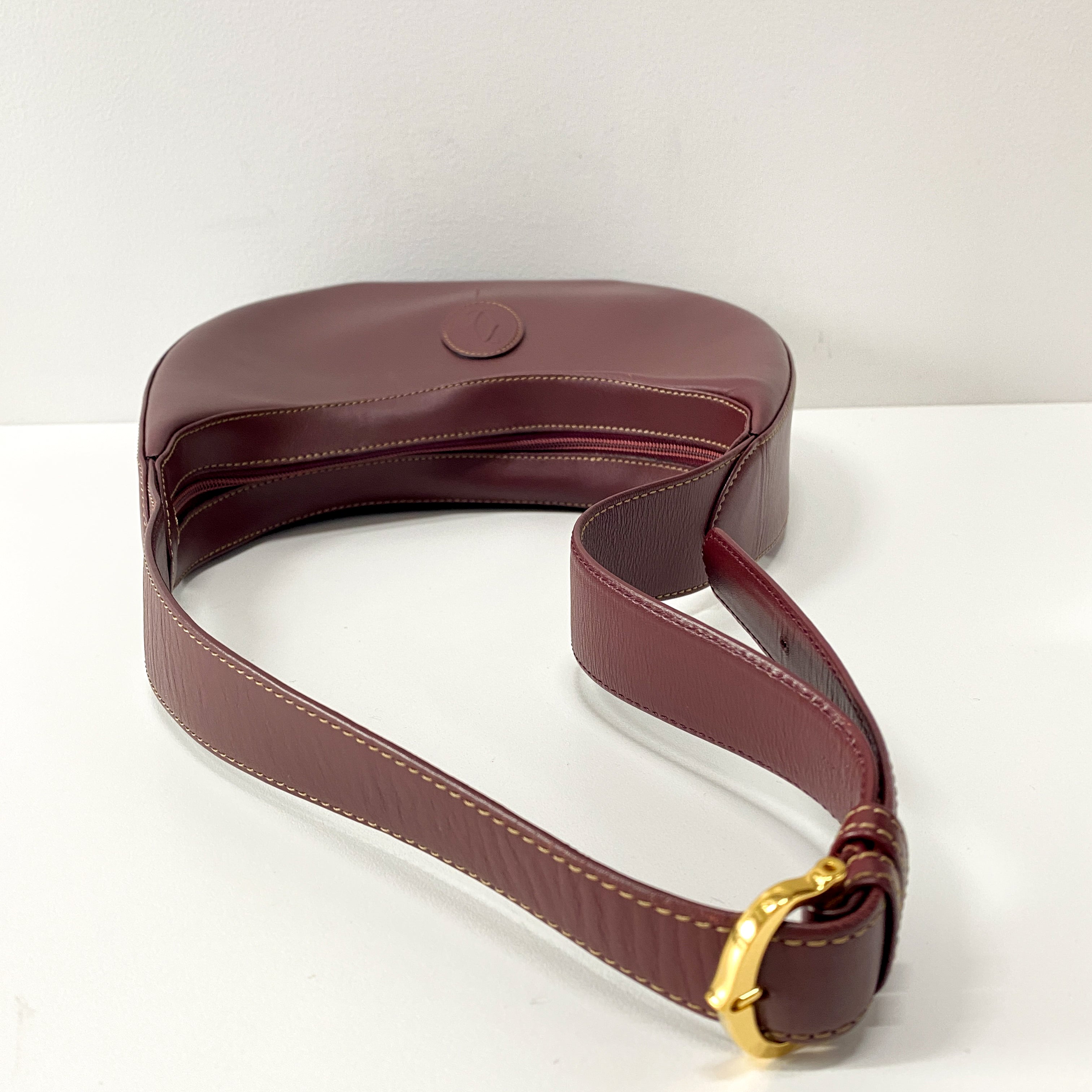 Must de Cartier Burgundy Shoulder Bag