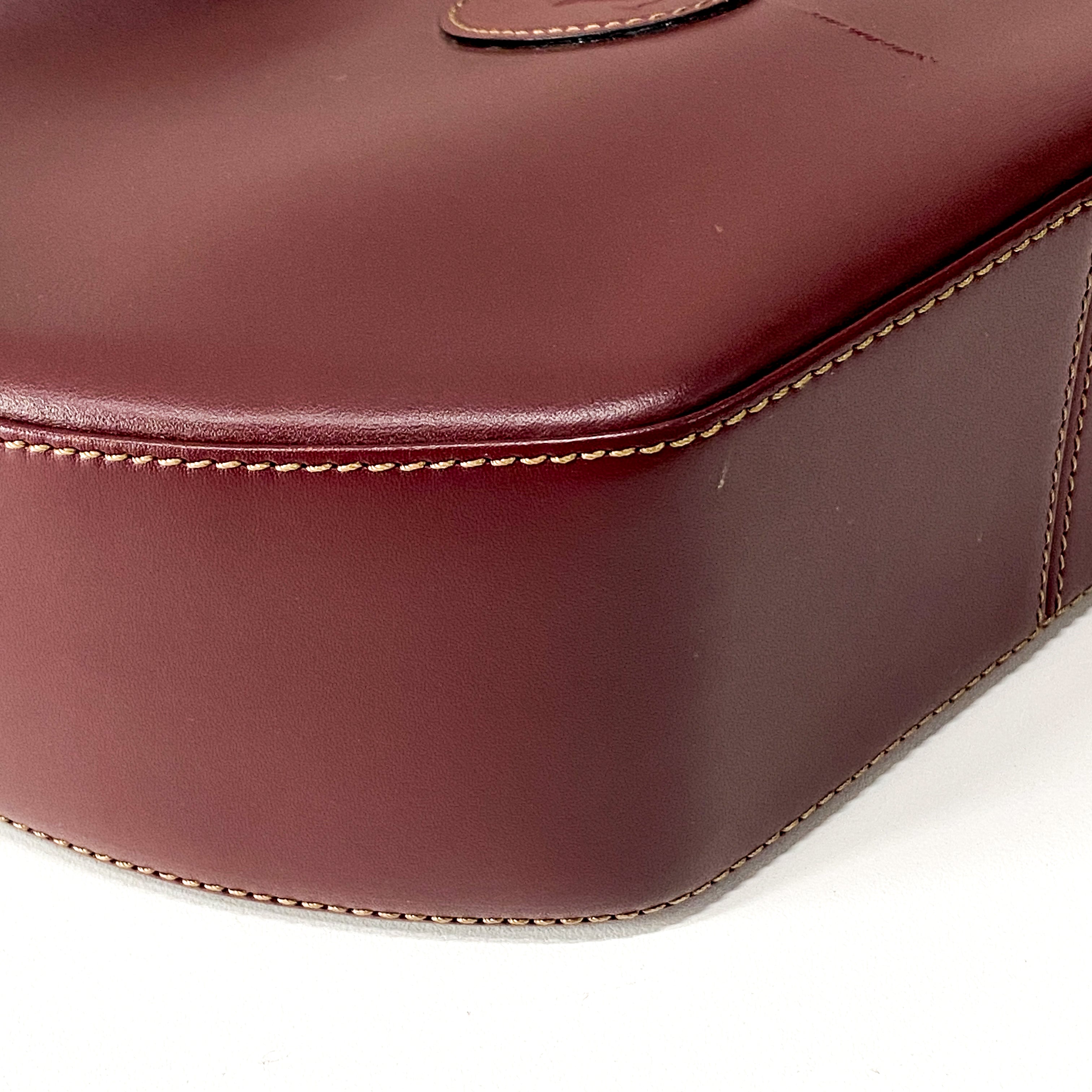 Must de Cartier Burgundy Shoulder Bag