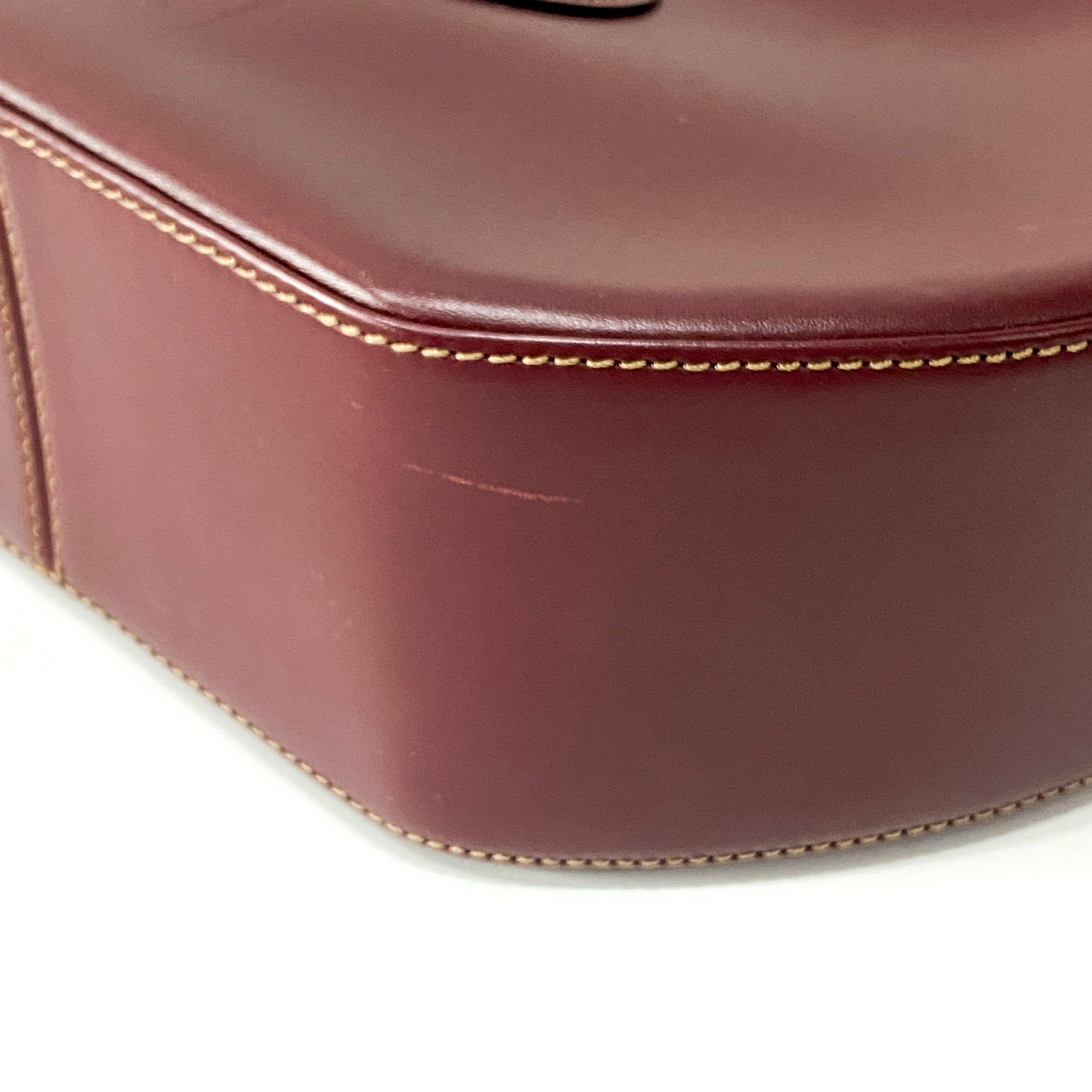 Must de Cartier Burgundy Shoulder Bag