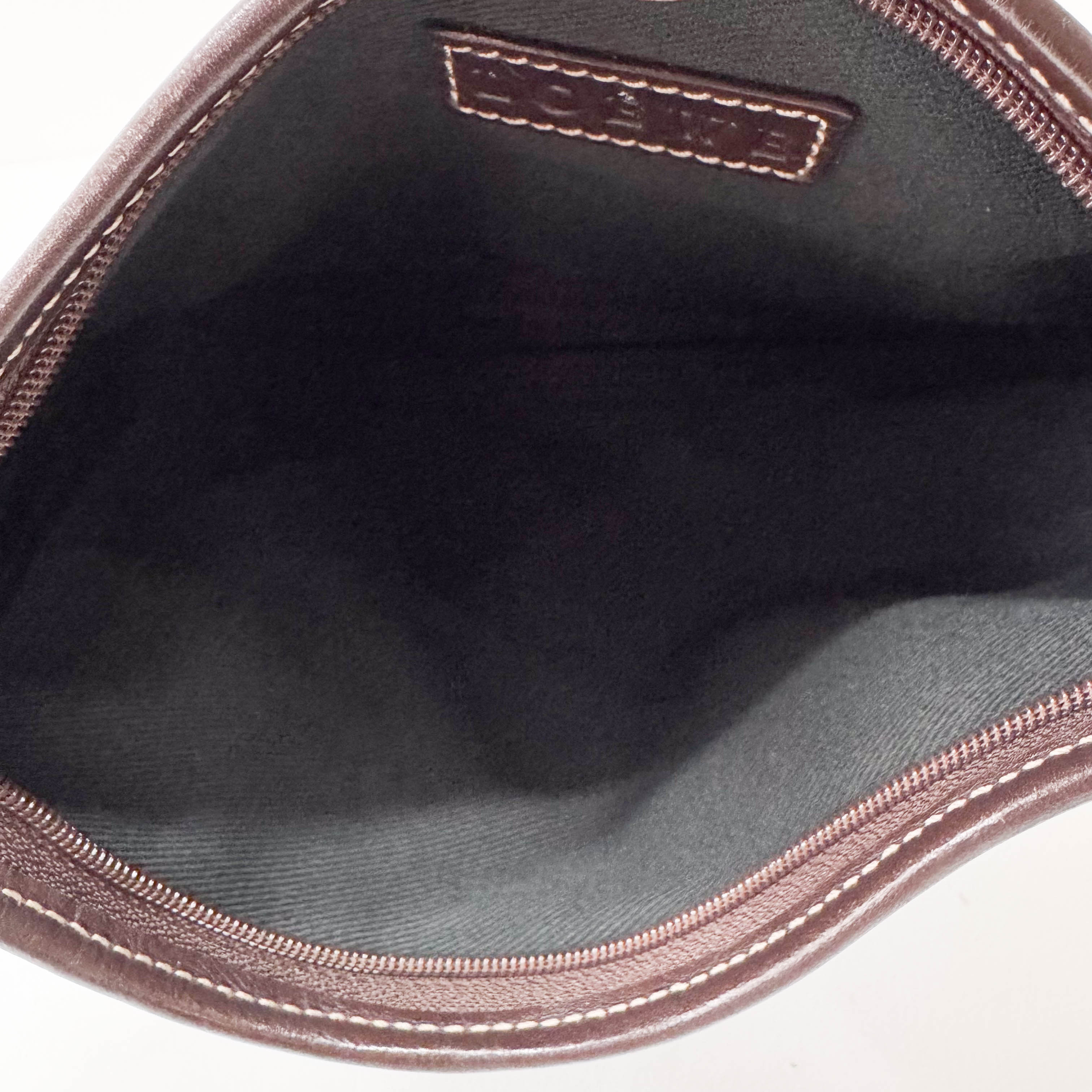 Anagram Blue Canvas Shoulder Bag