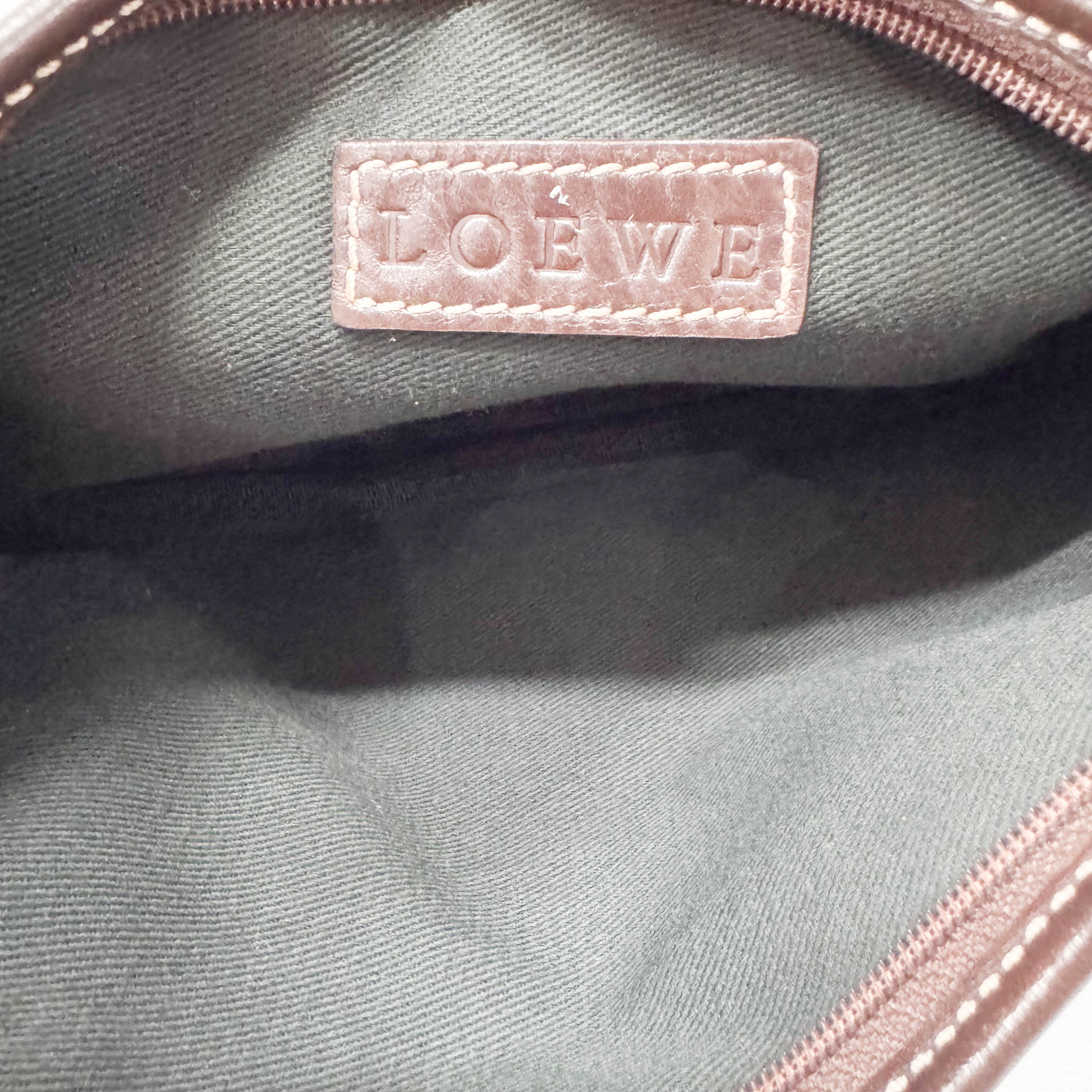 Anagram Blue Canvas Shoulder Bag