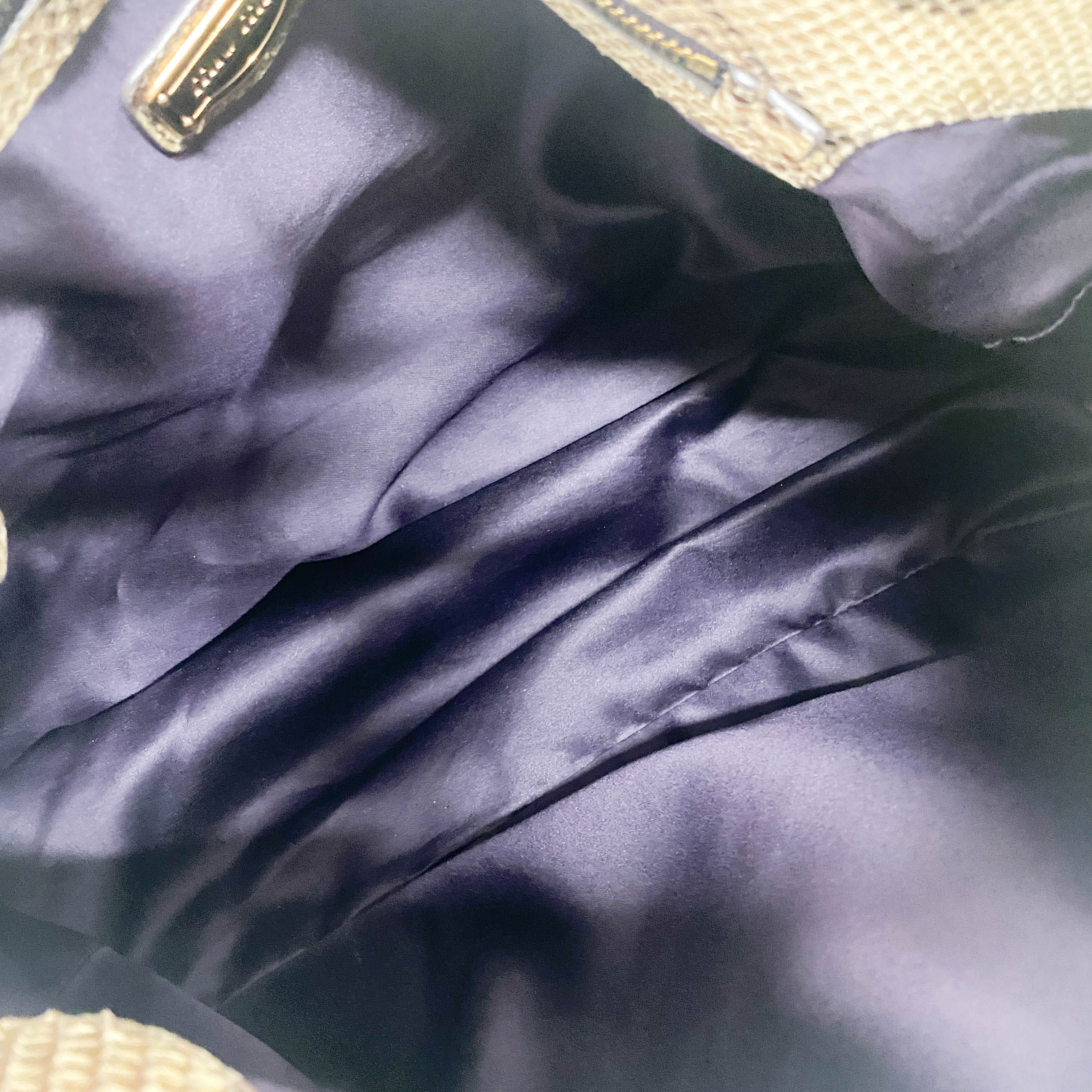 Yellow Embossed Python Leather