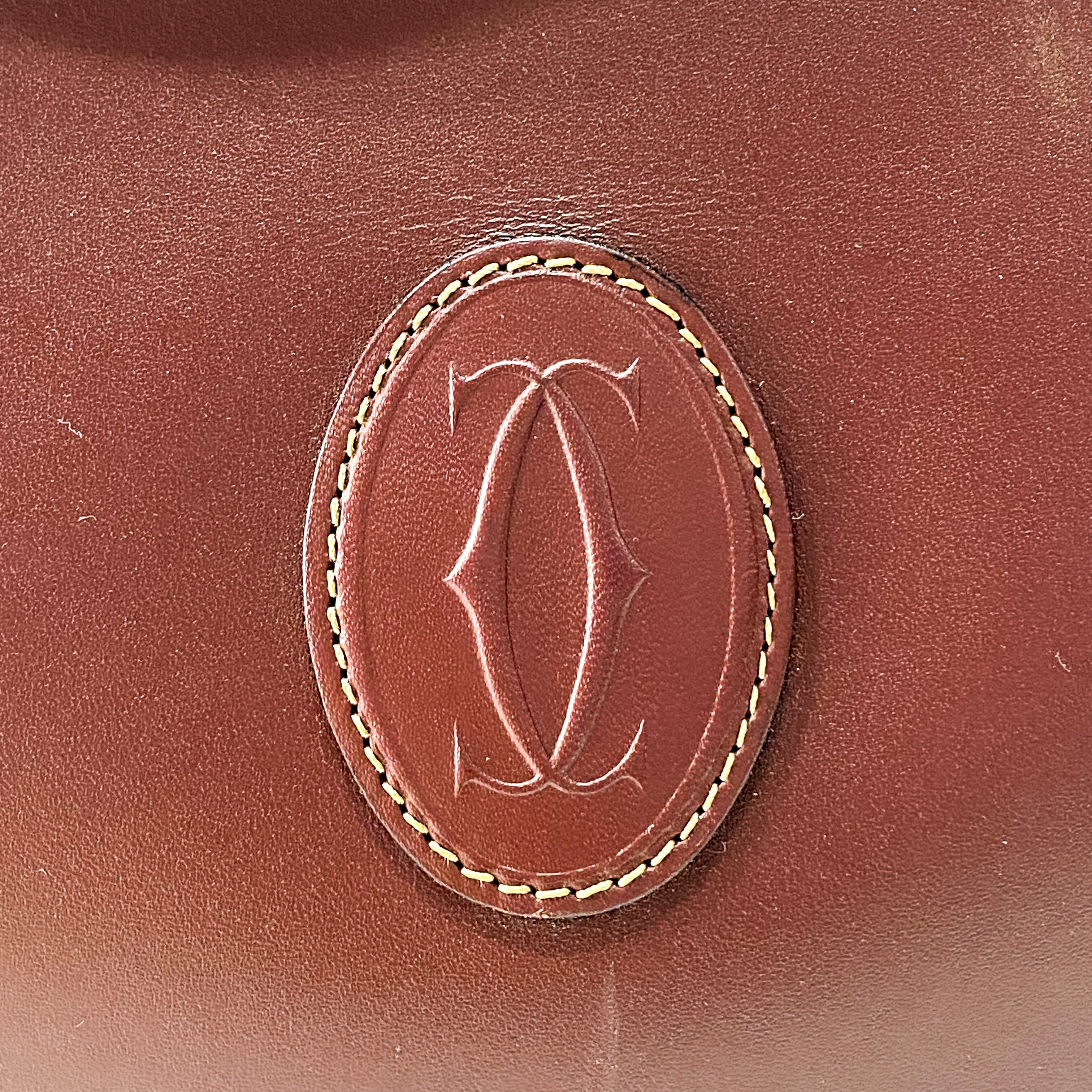 Must de Cartier Burgundy Shoulder Bag