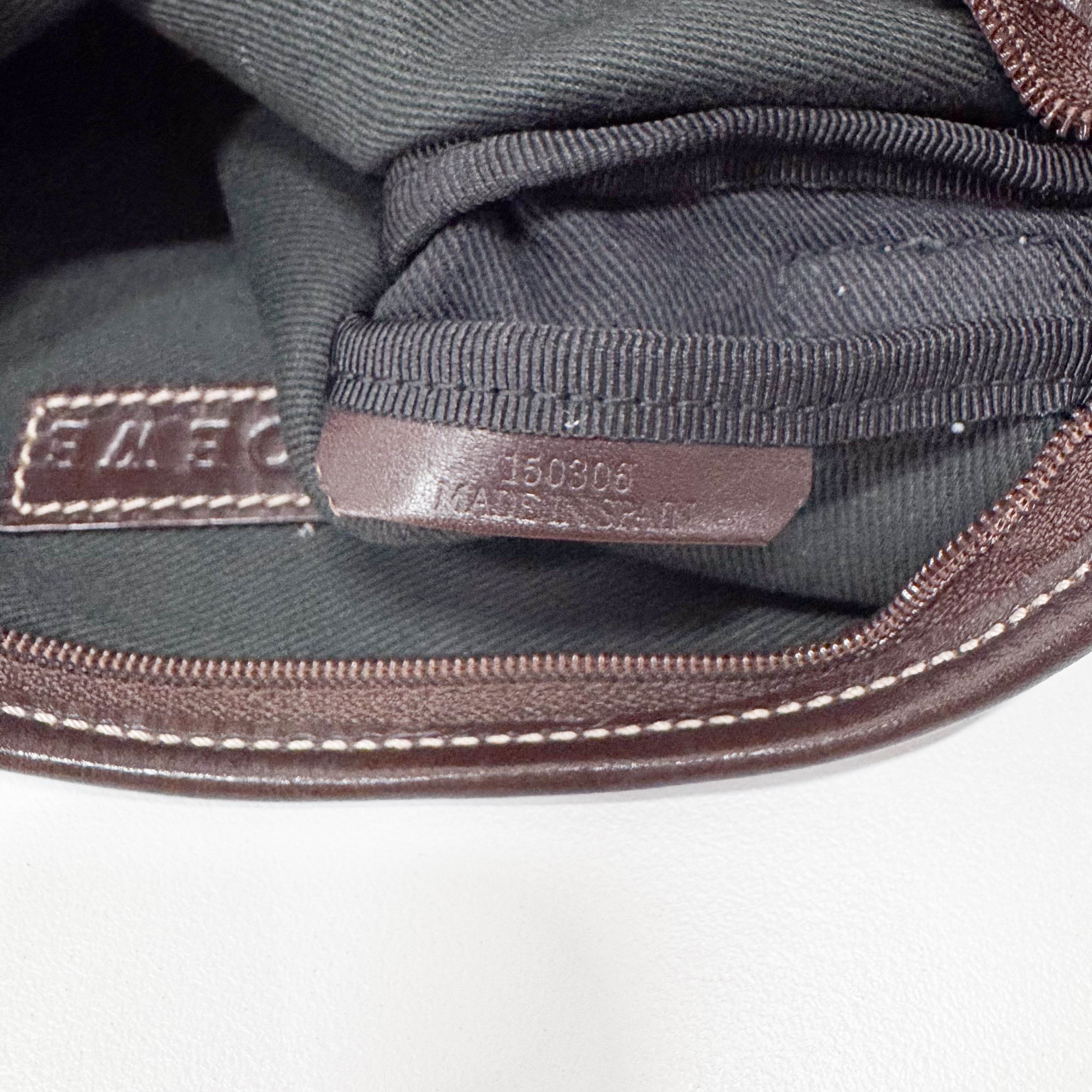 Anagram Blue Canvas Shoulder Bag