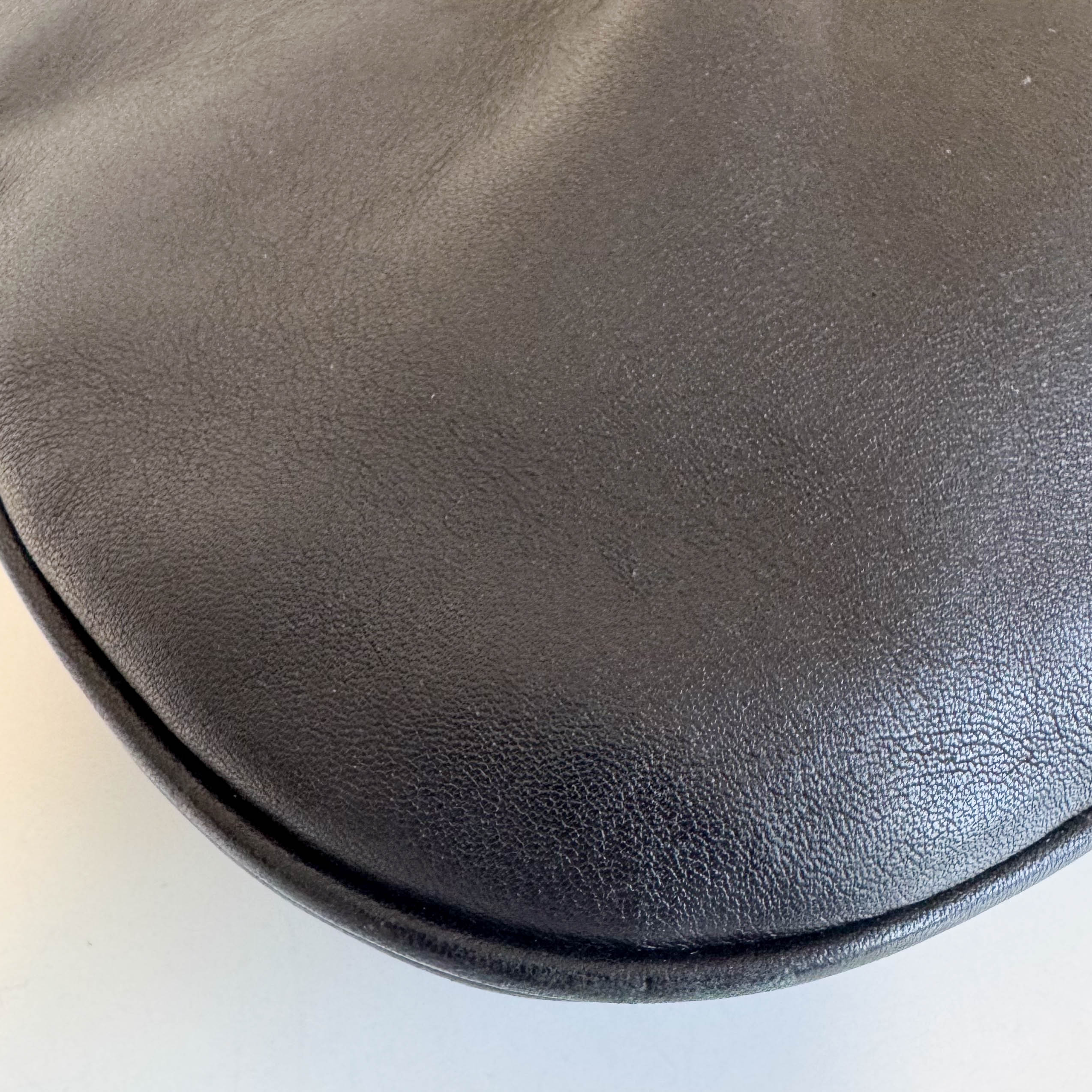 Vintage Black Logo Buckle Shoulder Bag