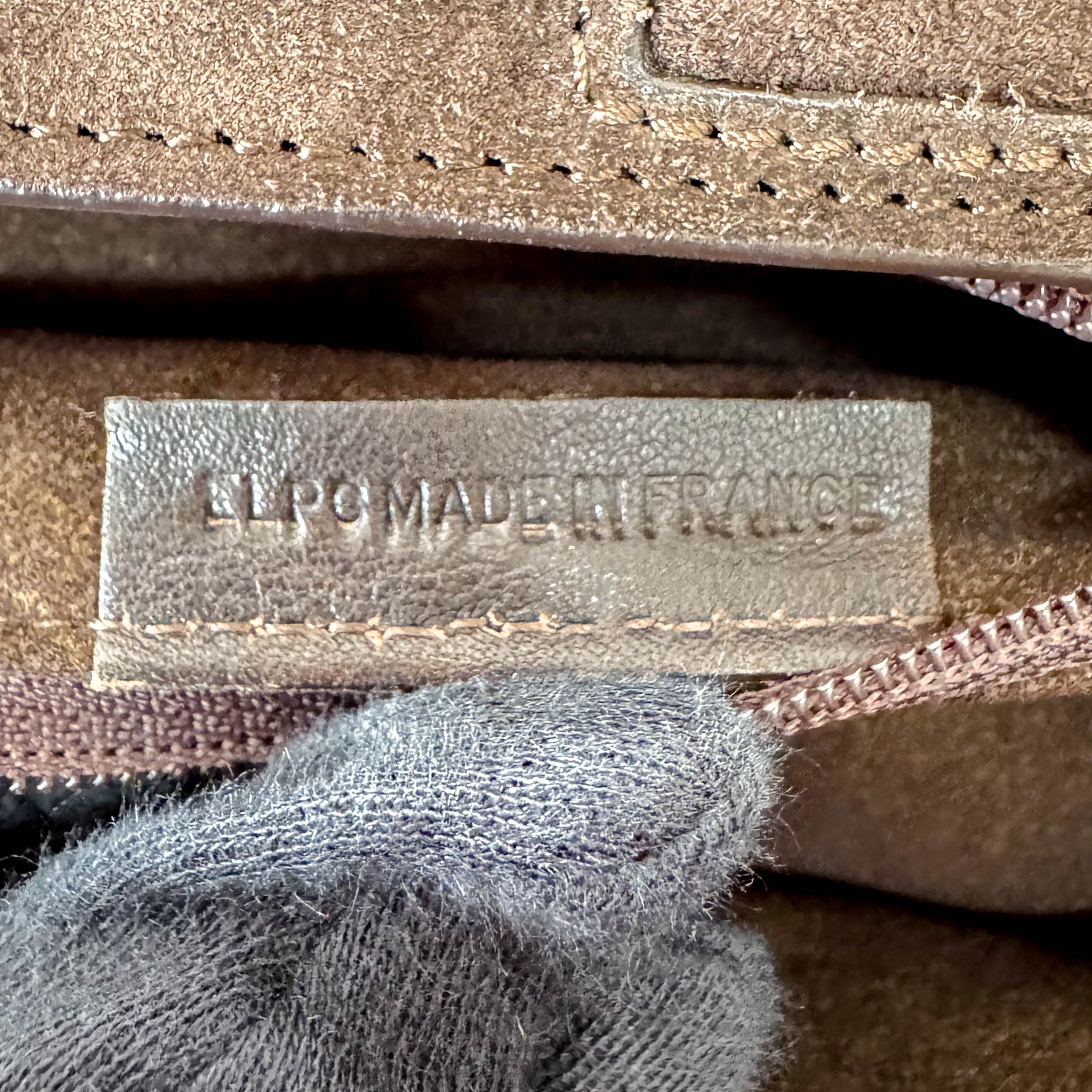 Dark Brown Pony Hair Feminin Line Top Handle Bag