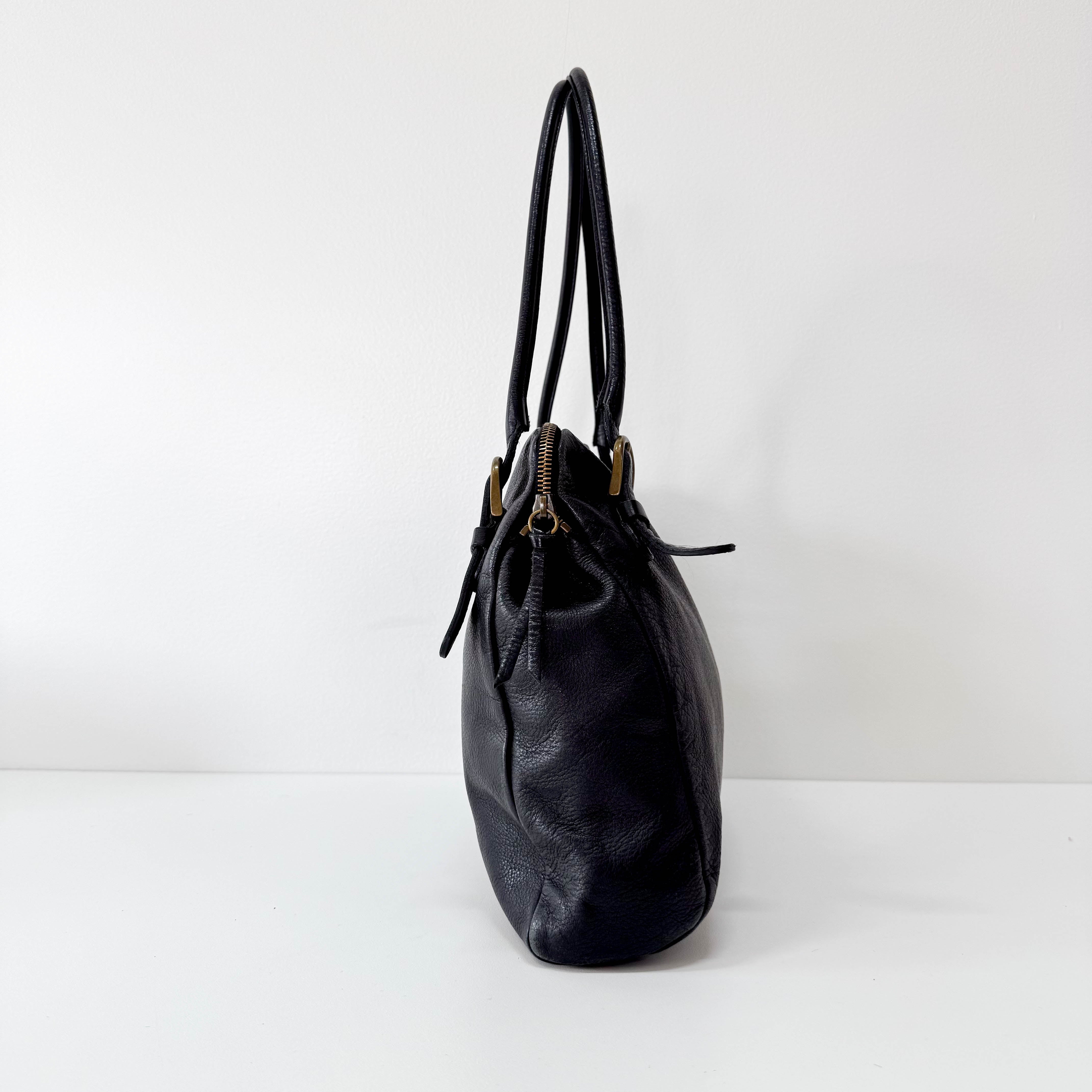 MIU MIU Archive Black Leather Shoulder Bag – HIVE PRELOVED