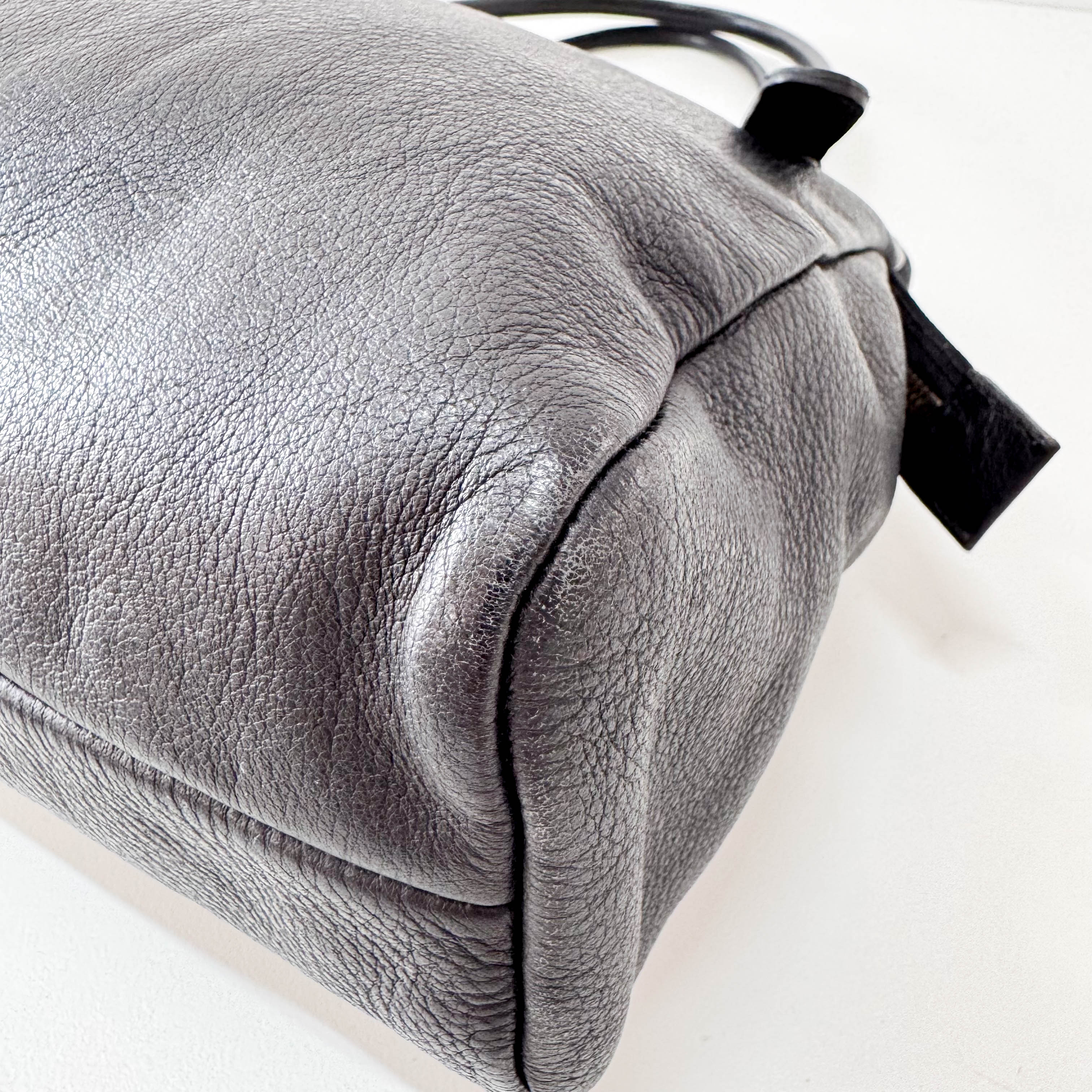 Archive Black Leather Shoulder Bag