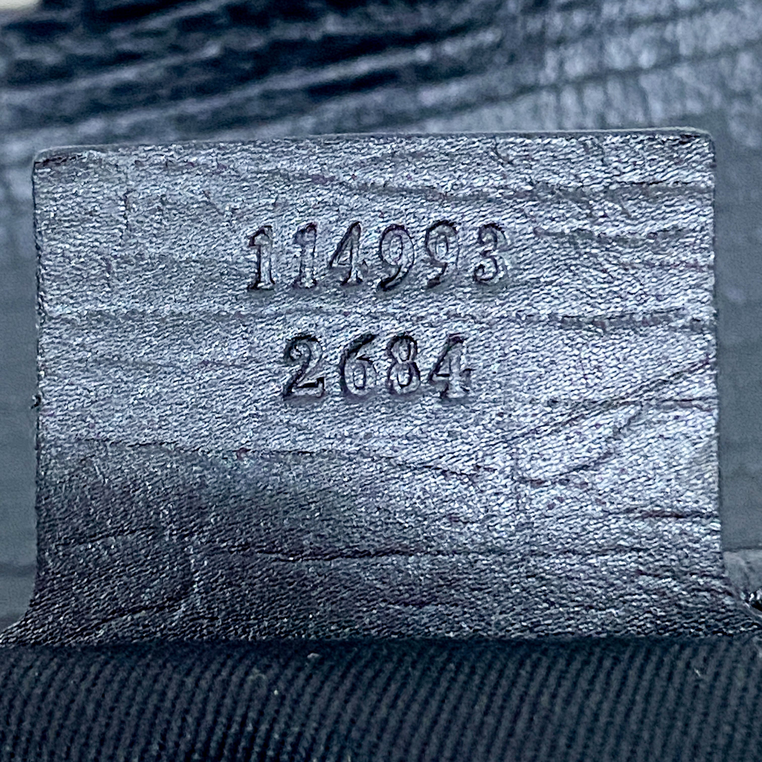 Bamboo Bullet Black Leather Shoulder Bag