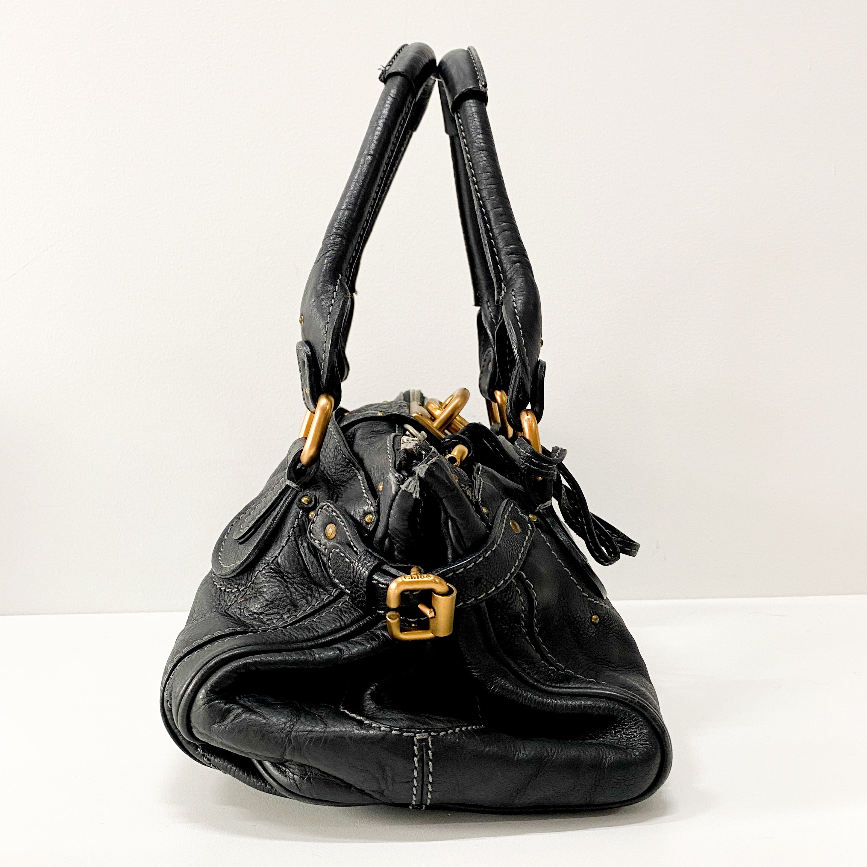 Paddington Black Leather Bag
