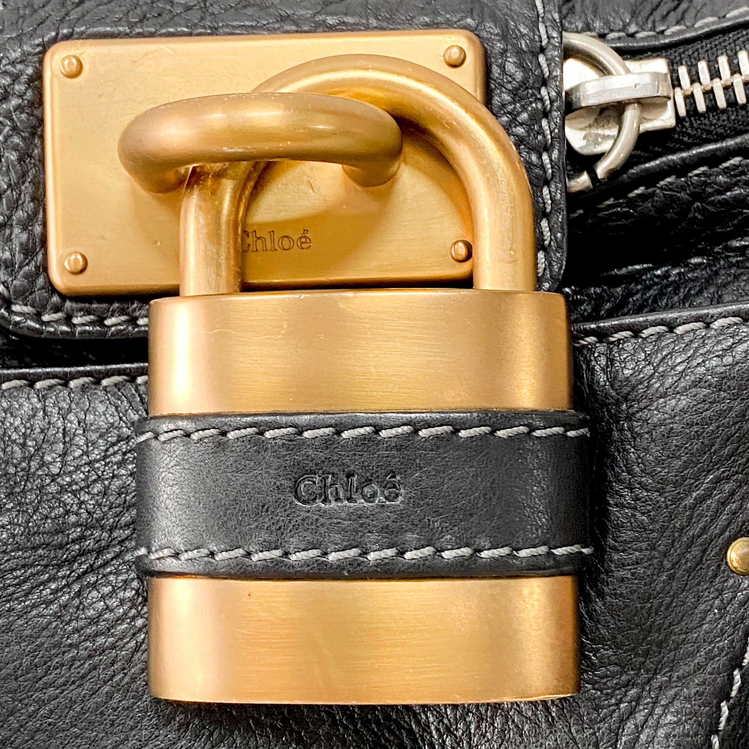 Paddington Black Leather Bag