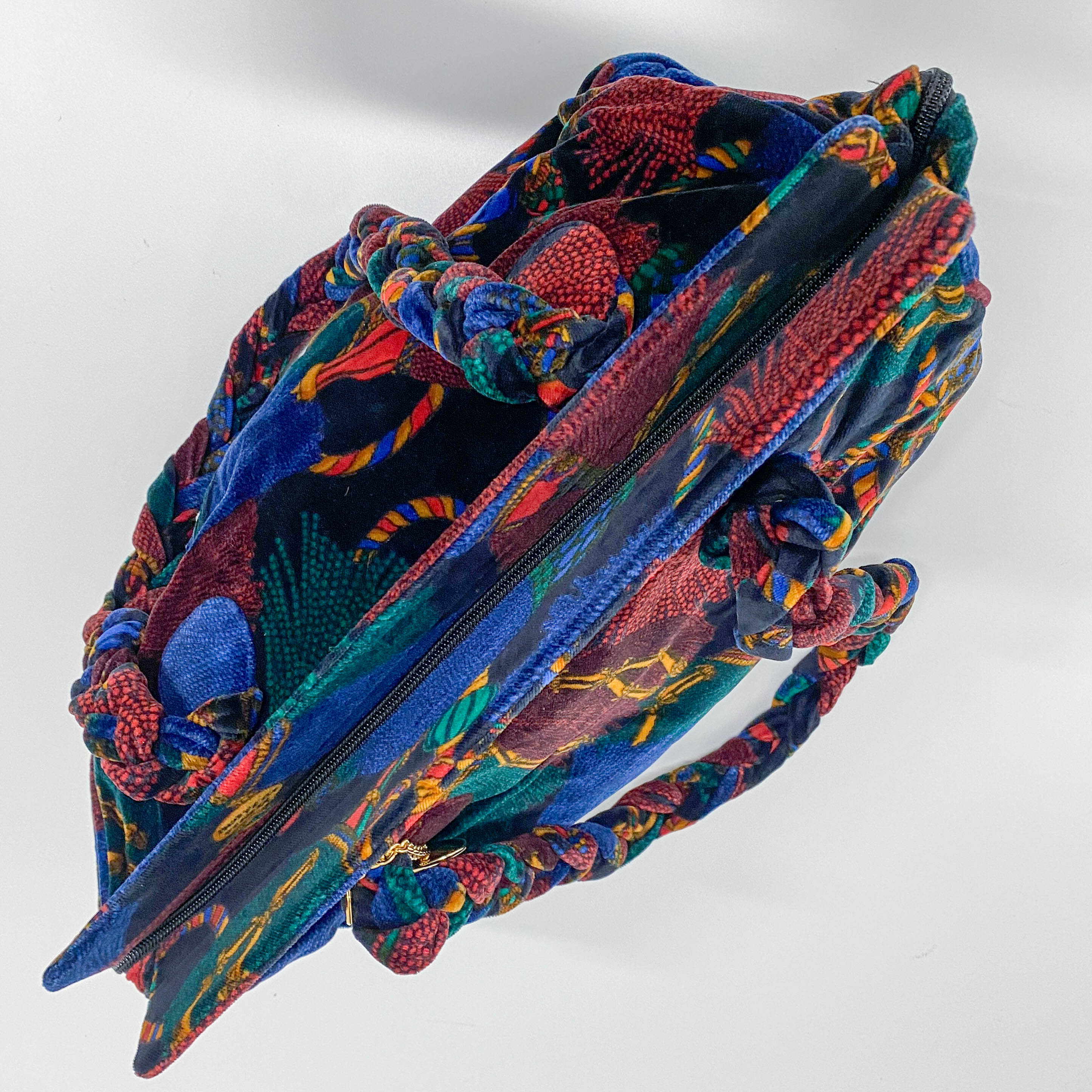 Multi-colour Velvet Tote Bag