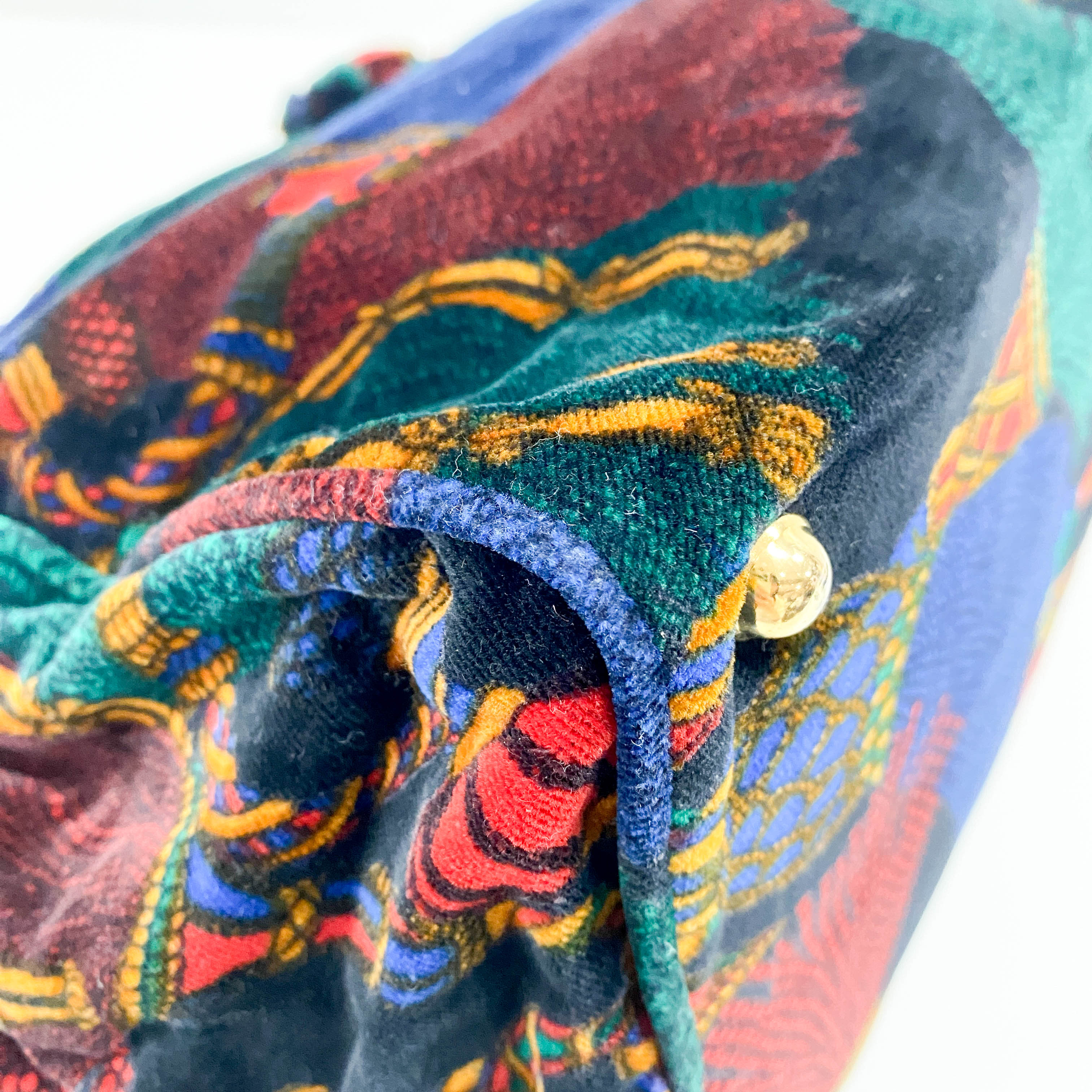 Multi-colour Velvet Tote Bag