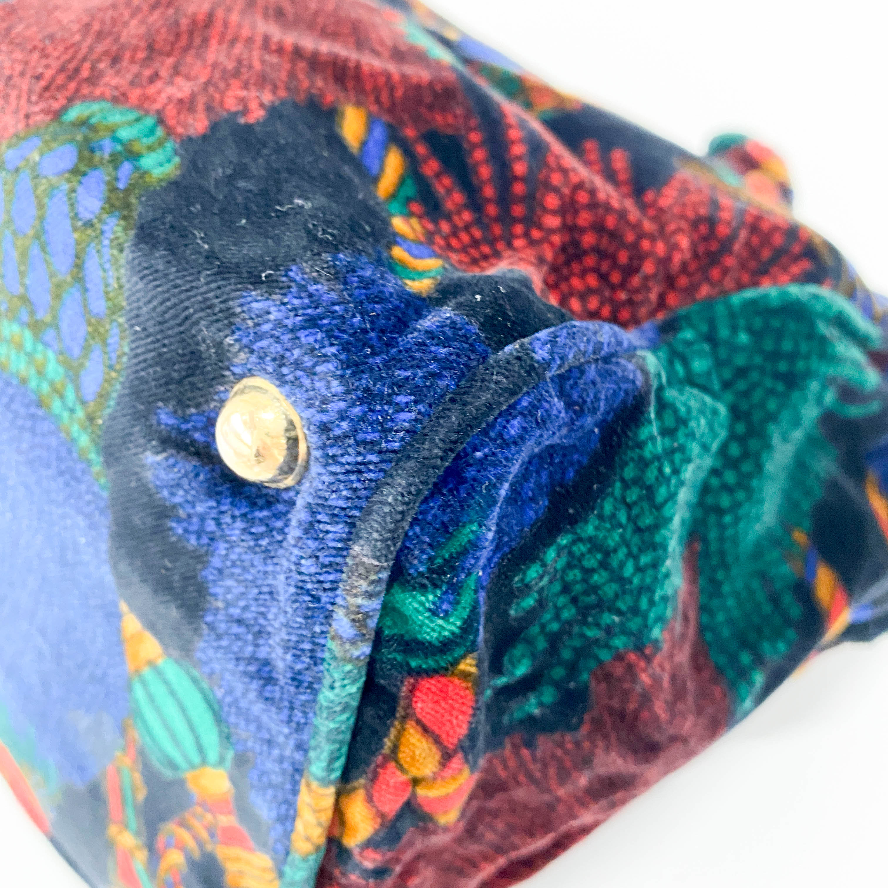 Multi-colour Velvet Tote Bag