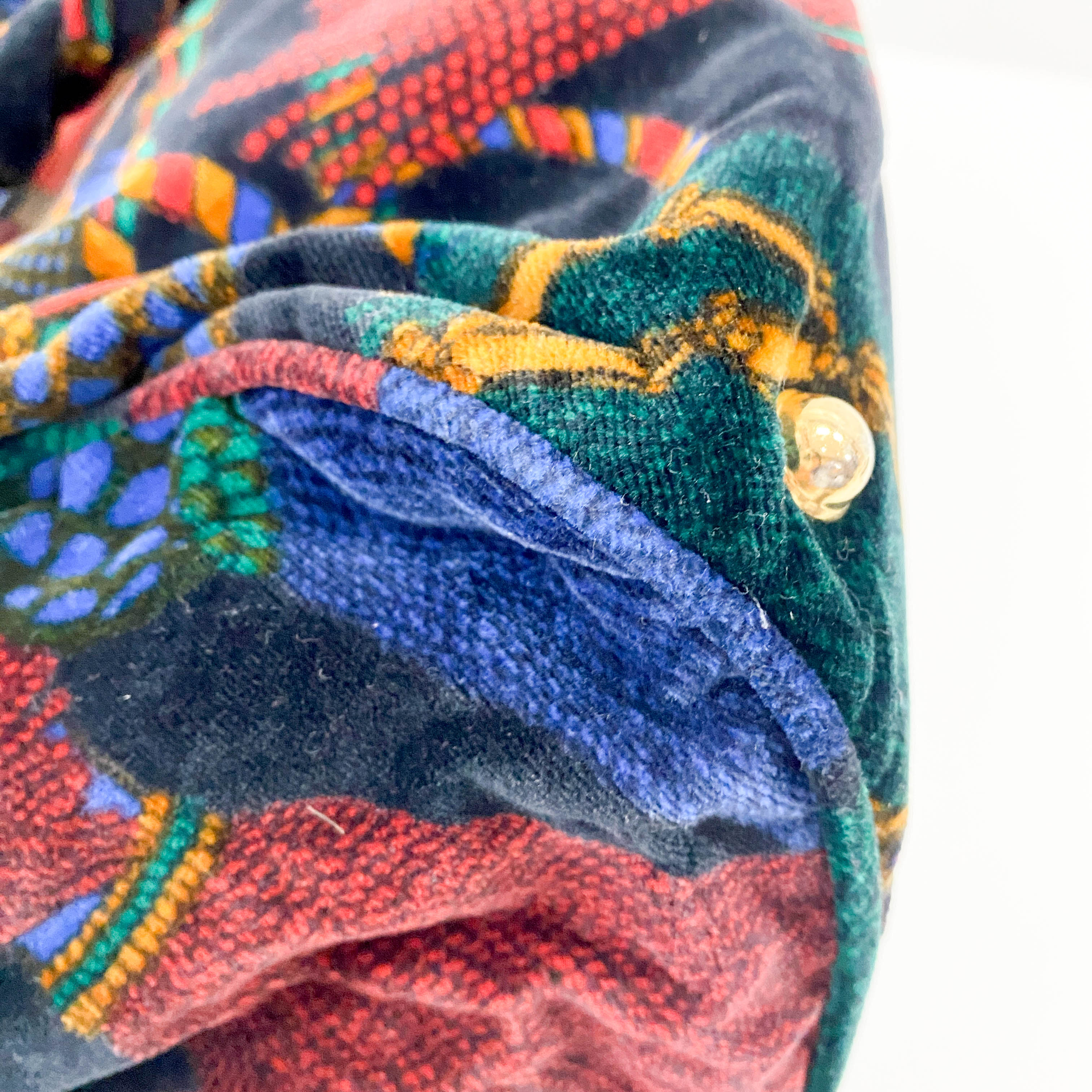 Multi-colour Velvet Tote Bag