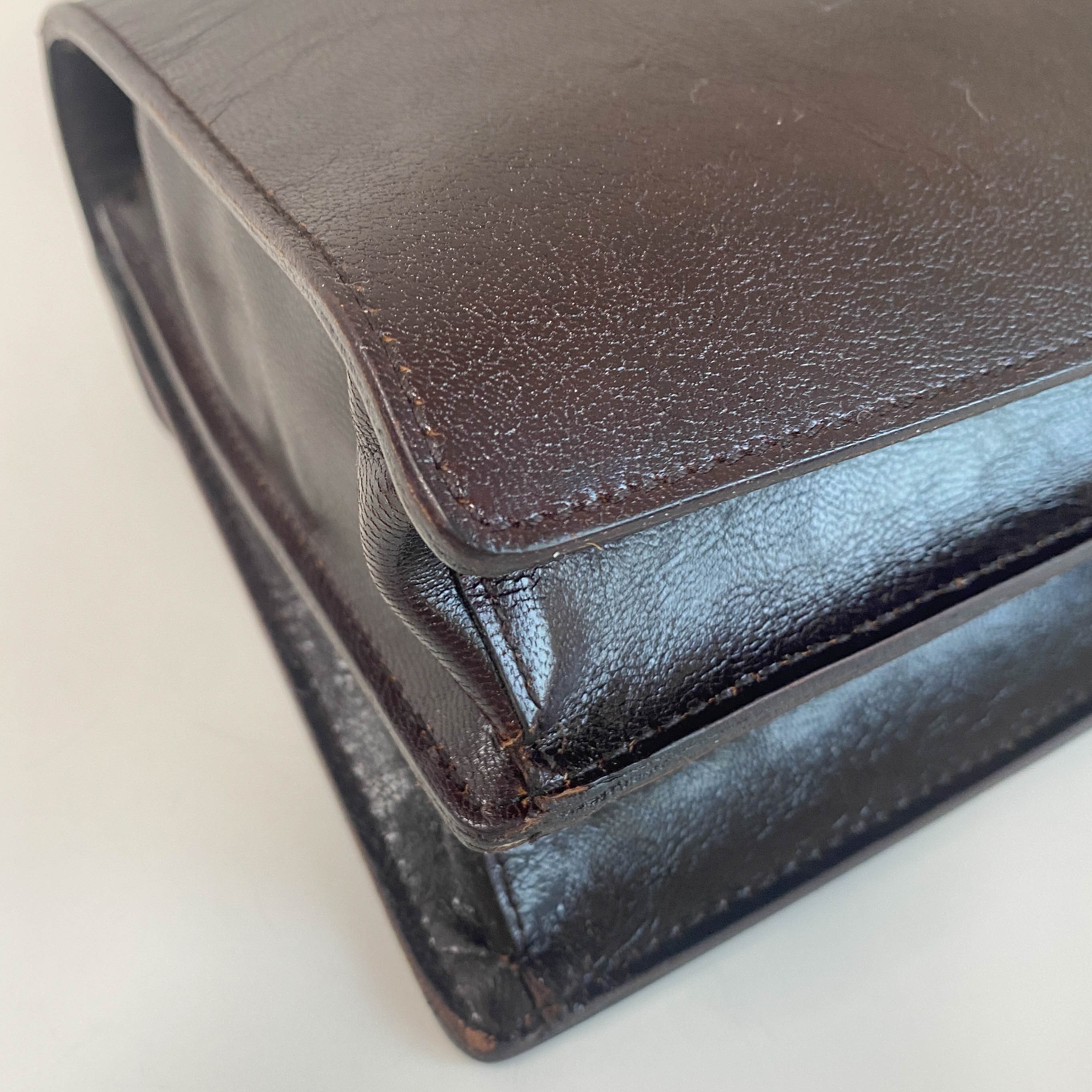 Archive Brown Leather Shoulder Bag