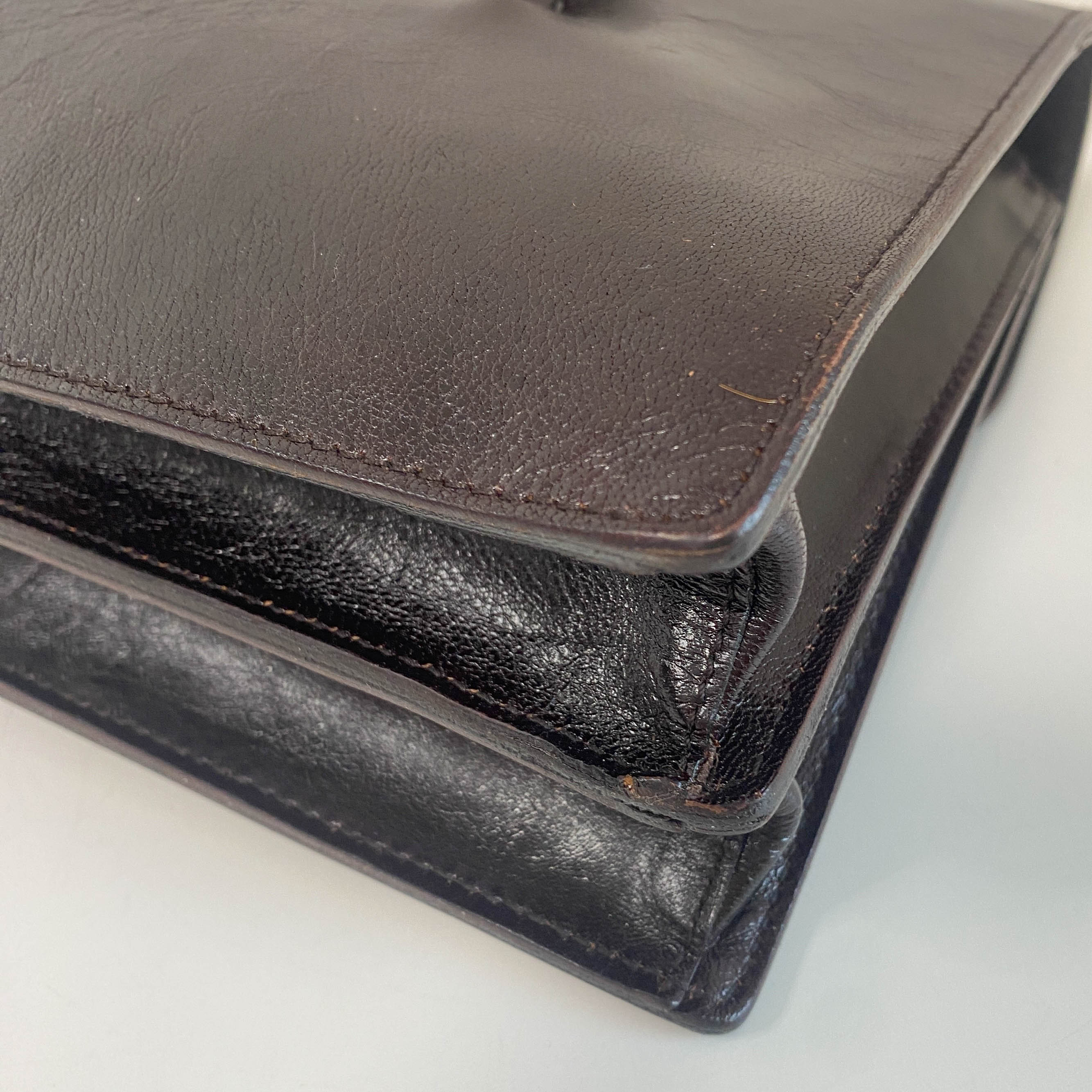 Archive Brown Leather Shoulder Bag