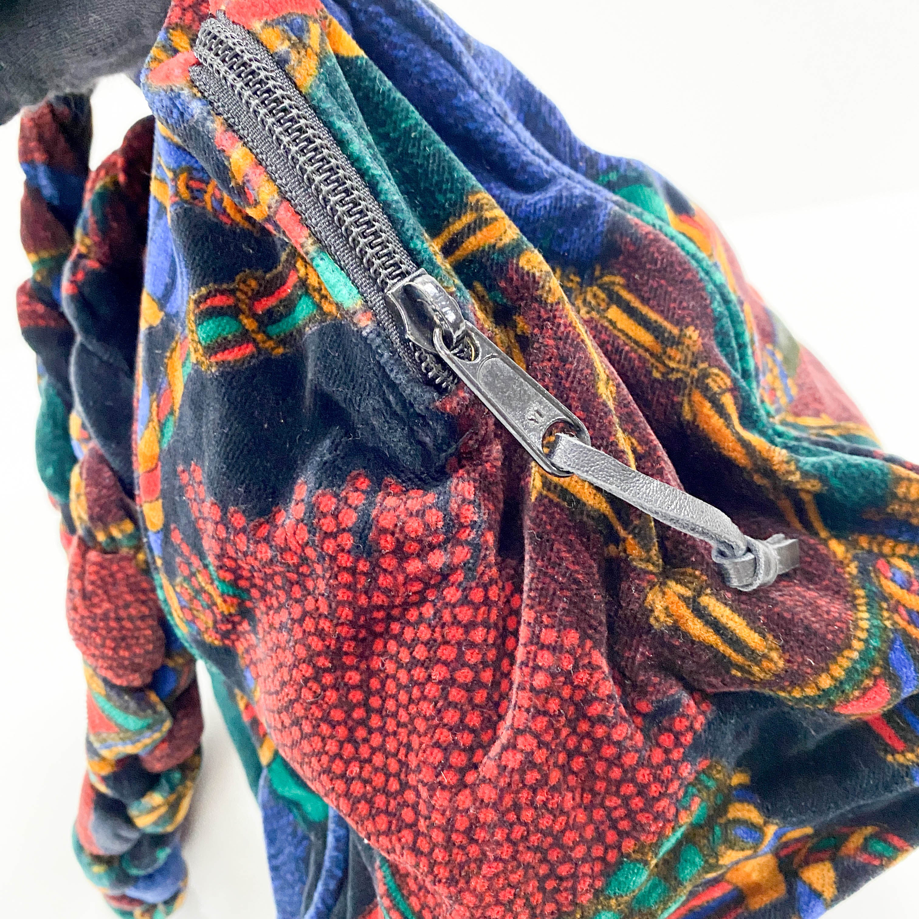 Multi-colour Velvet Tote Bag